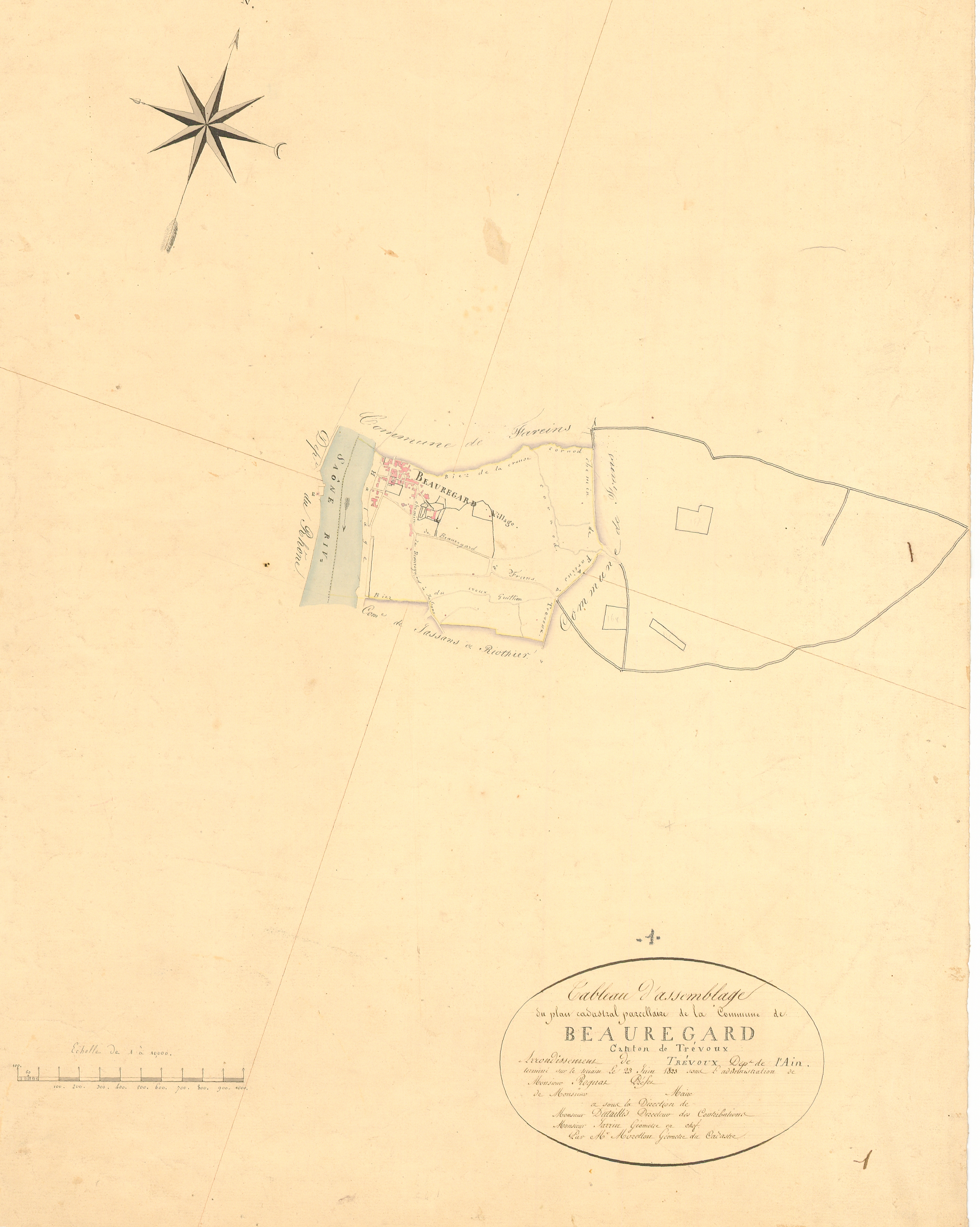 Beauregard - 3 P 4387 - 3 P 4387 -  Tableau d'assemblage  (1825)