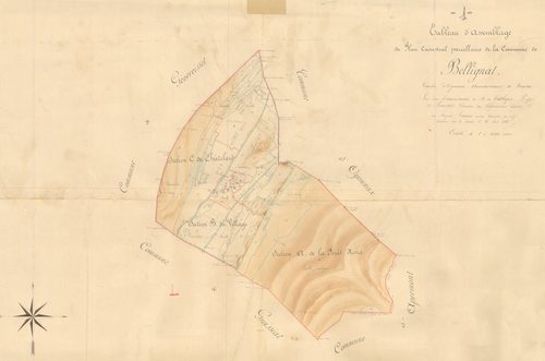 Bellignat - 3 P 4454 - 3 P 4454 -  Tableau d'assemblage  (1856)