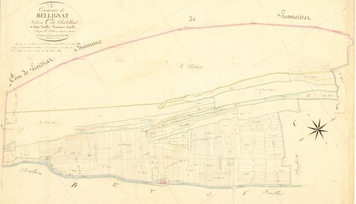 Bellignat - 3 P 4460 - 3 P 4460 -  Feuille 2  (1856)
