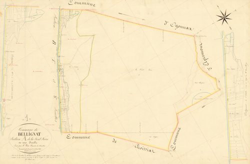 Bellignat - 3 P 4455 - 3 P 4455 -  Feuille 1  (1856)
