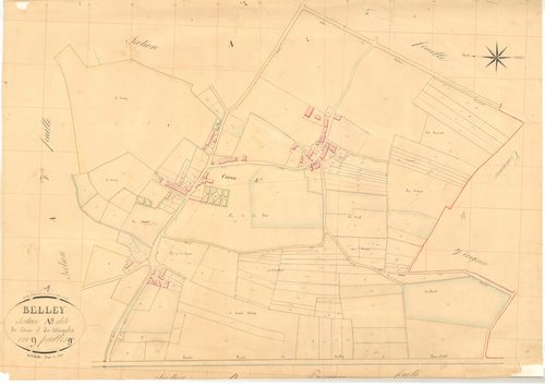 Belley - 3 P 4412 - 3 P 4412 -  Feuille 9  (1835)