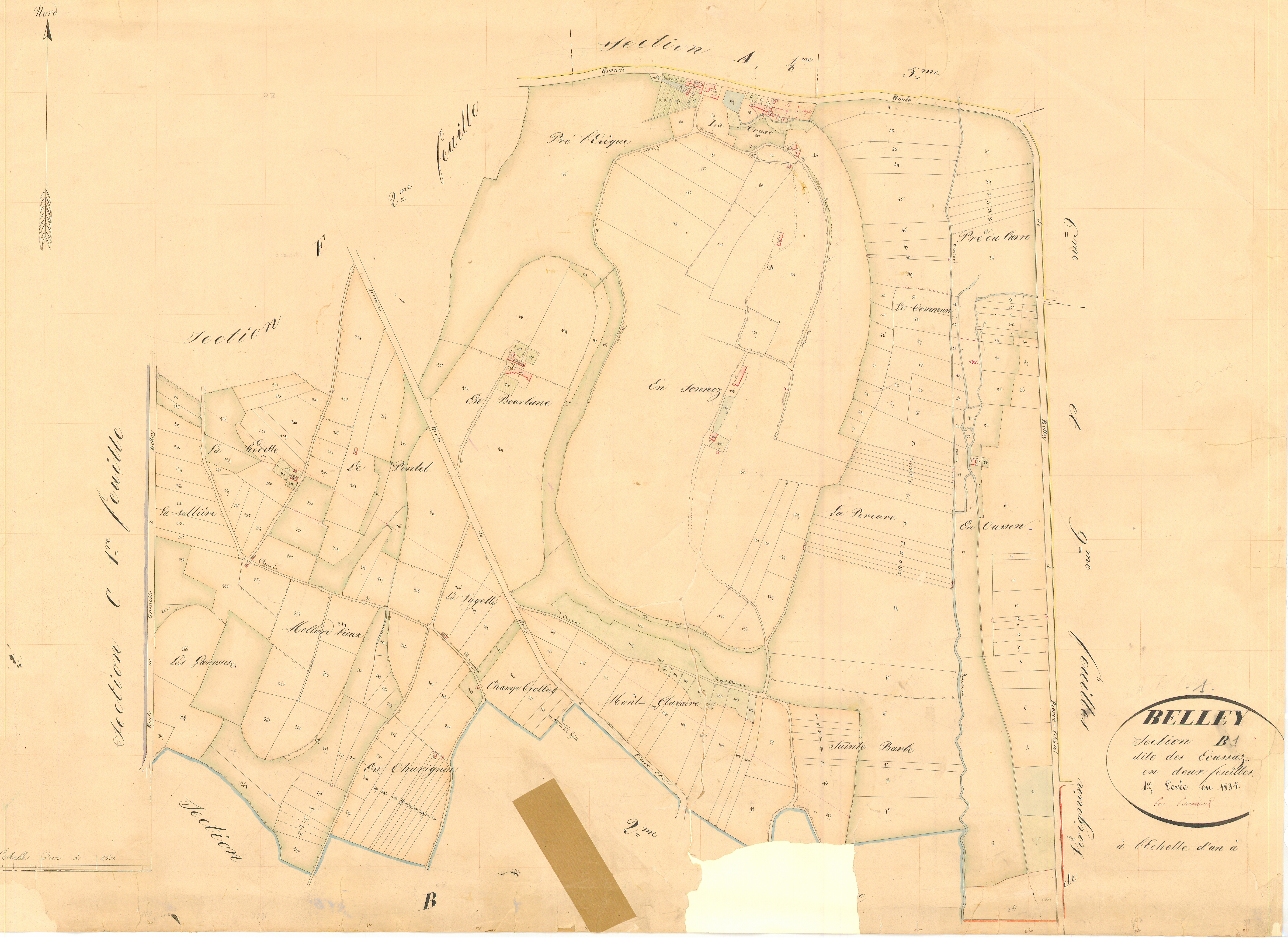 Belley - 3 P 4413 - 3 P 4413 - Feuille 1 (1835)