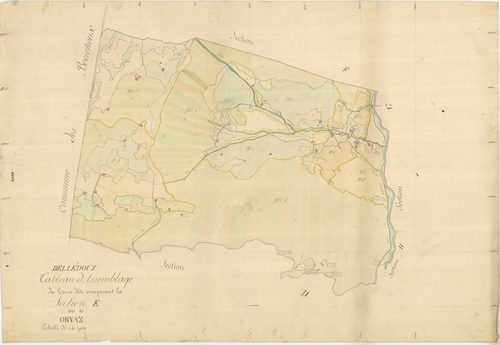Belleydoux - 1777 W 40-5 - 1777 W 40-5 -  Tableau d'assemblage de la section E  (1839)