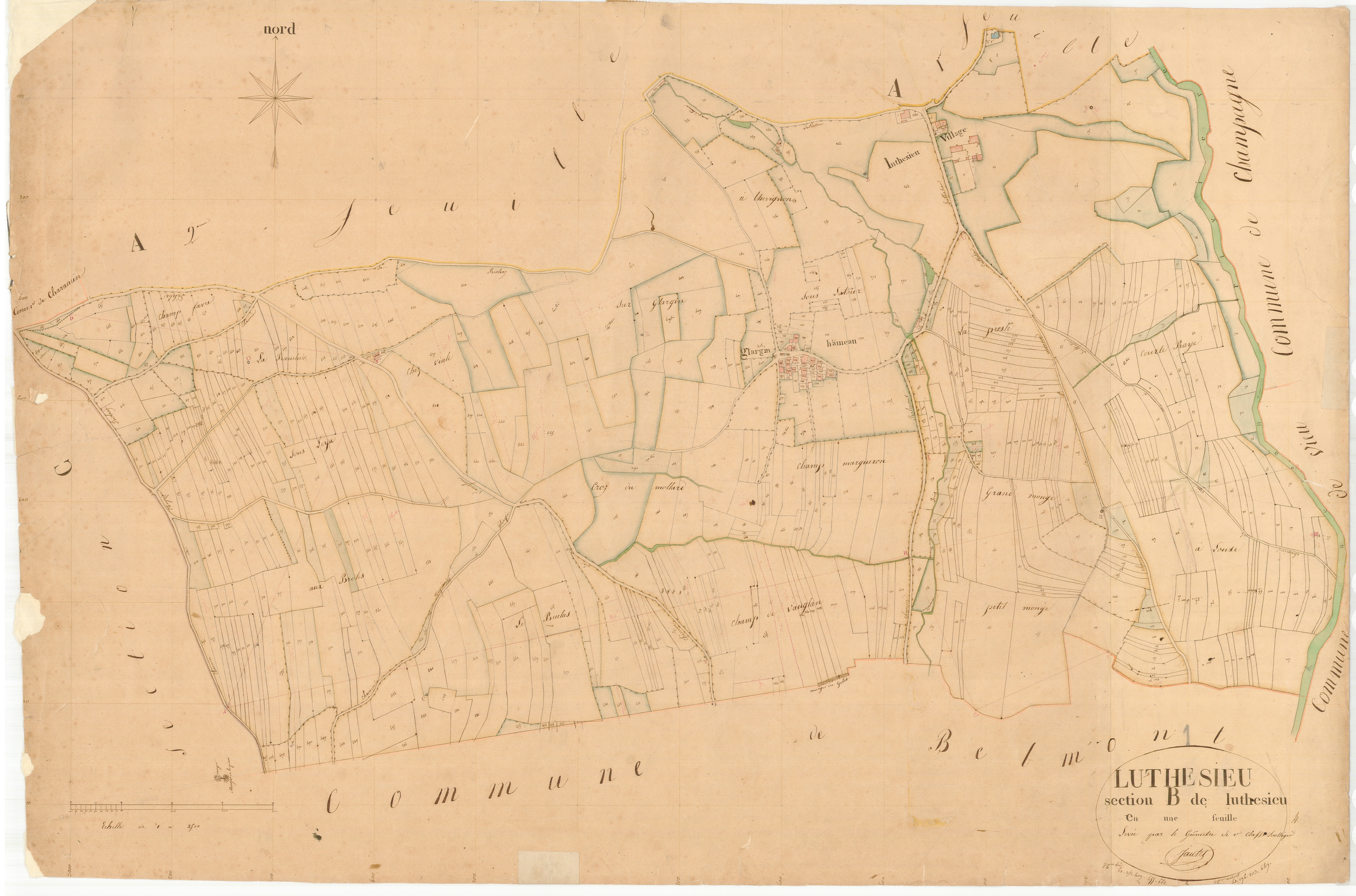 Luthézieu - 3 P 7194 - 3 P 7194 -  Feuille 1  (1831)
