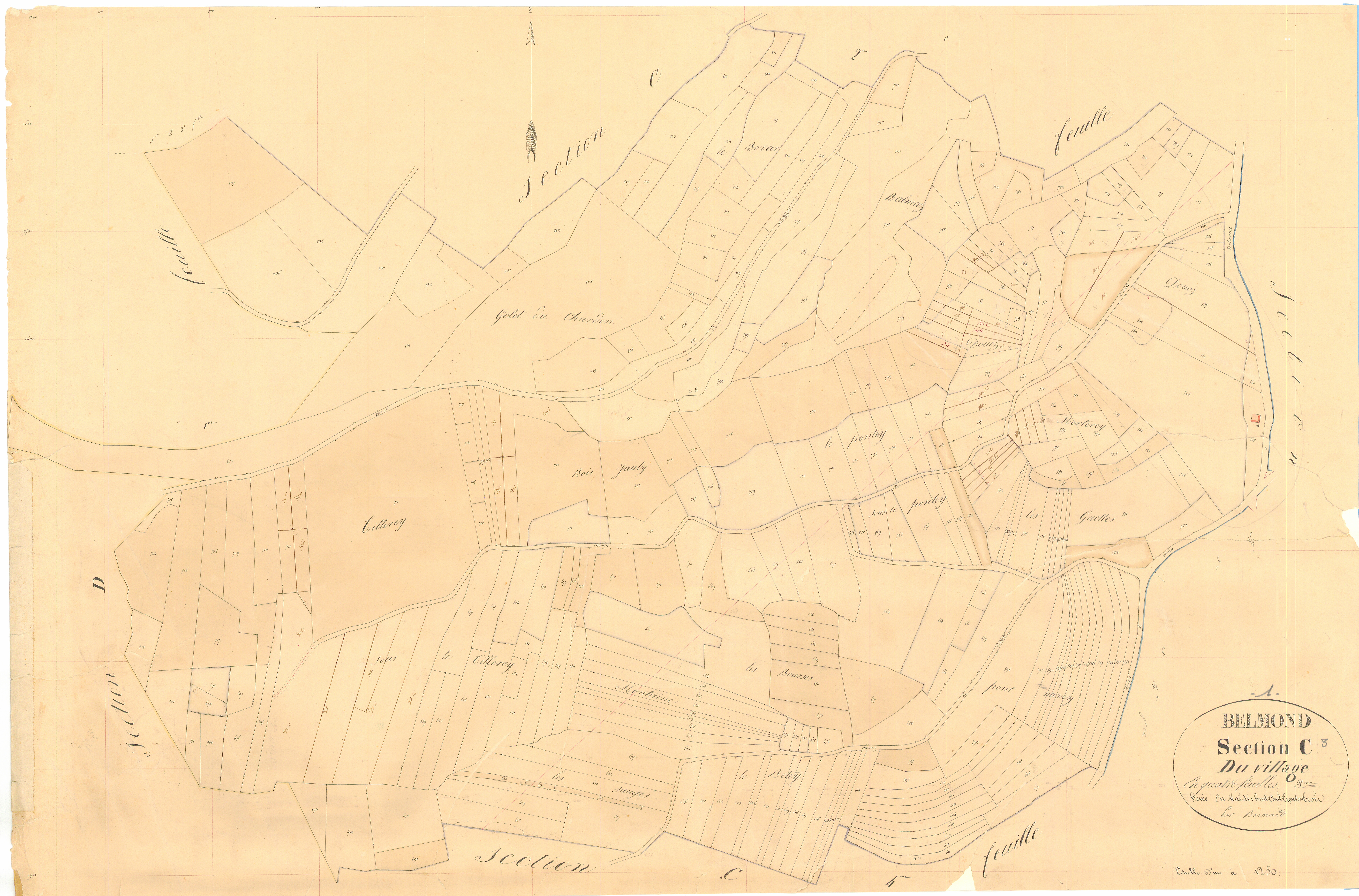 Belmont - 3 P 4471 - 3 P 4471 -  Feuille 3  (1833)