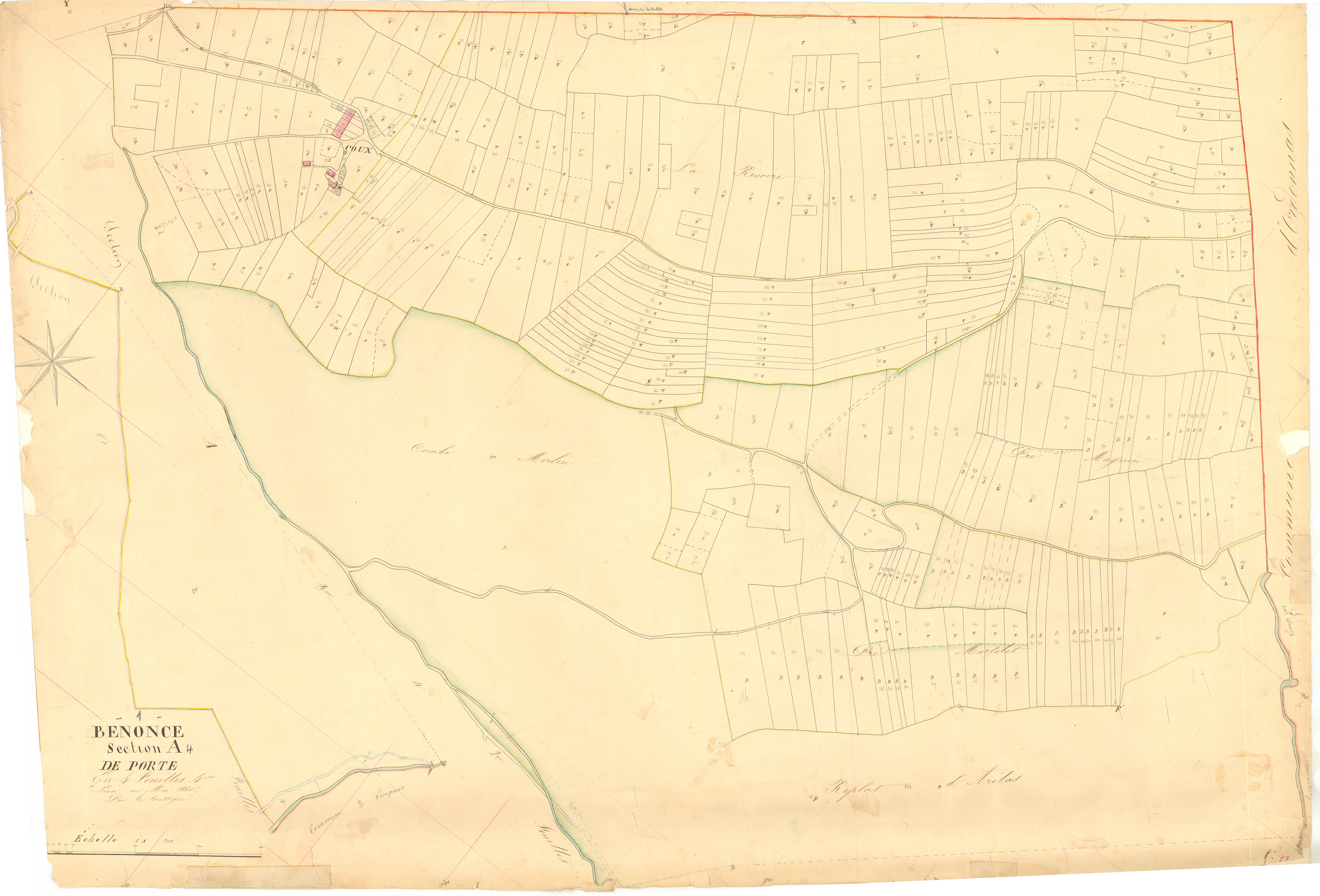Bénonces - 3 P 4484 - 3 P 4484 -  Feuille 4  (1840)