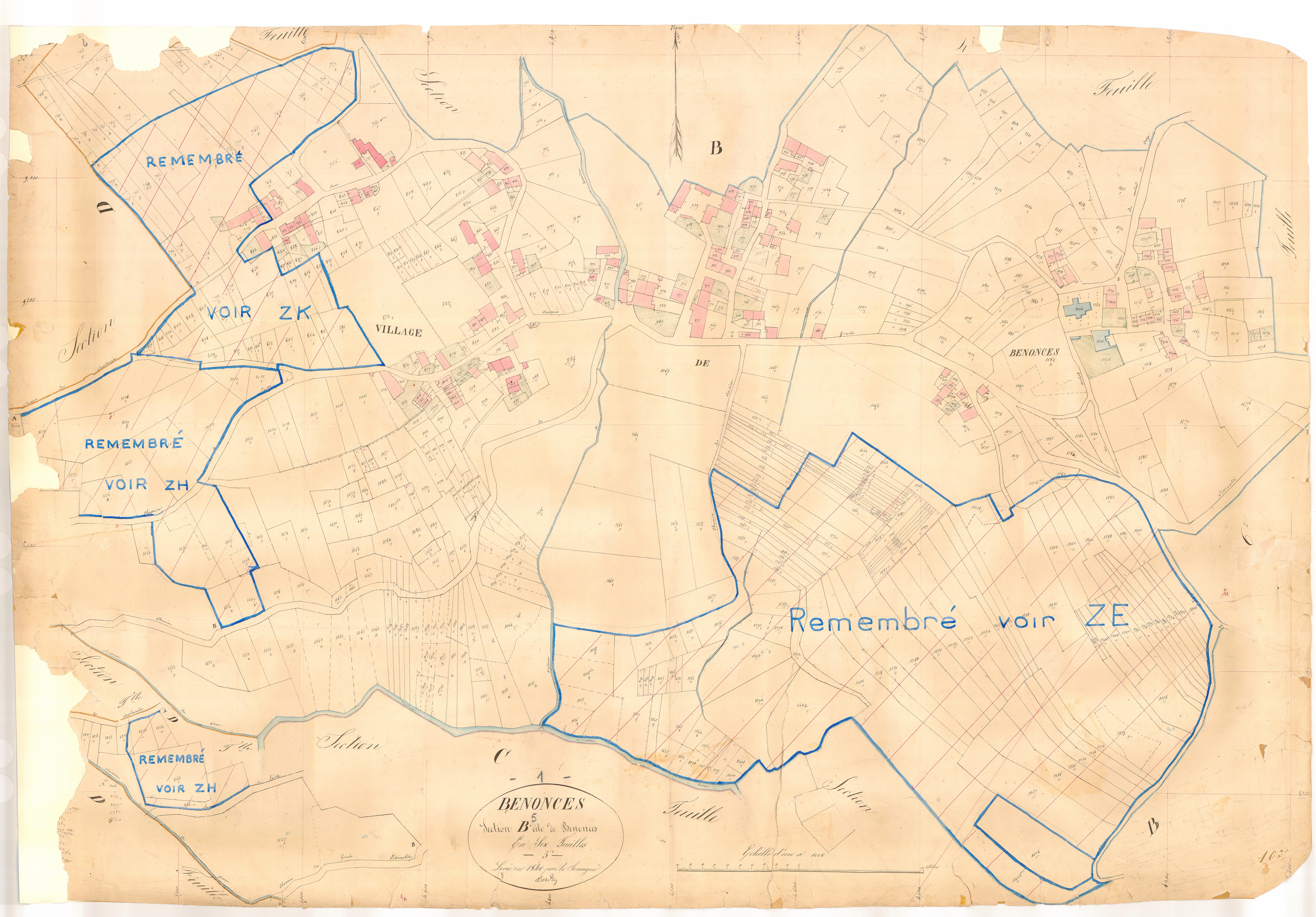 Bénonces - 3 P 4489 - 3 P 4489 -  Feuille 5  (1840)