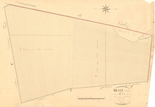 Béon - 3 P 4523 - 3 P 4523 -  Feuille 3  (1831)