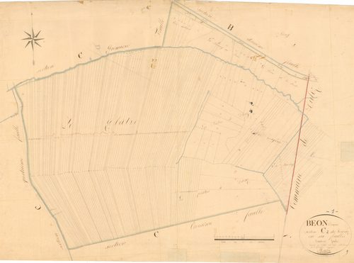 Béon - 3 P 4522 - 3 P 4522 -  Feuille 2  (1831)