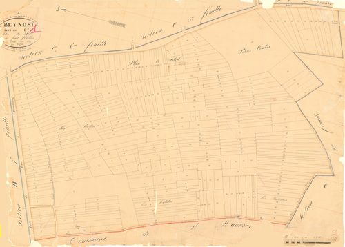Beynost - 3 P 4550 - 3 P 4550 -  Feuille 1  (1834)