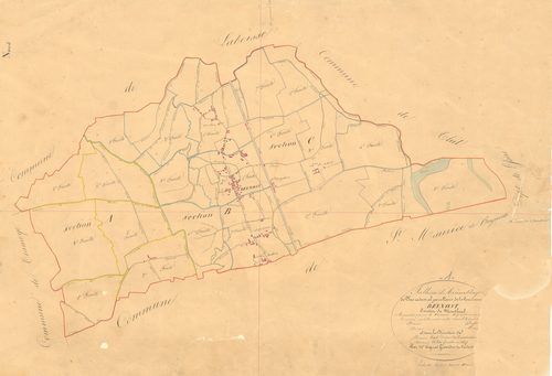 Beynost - 3 P 4536 - 3 P 4536 -  Tableau d'assemblage  (1834)
