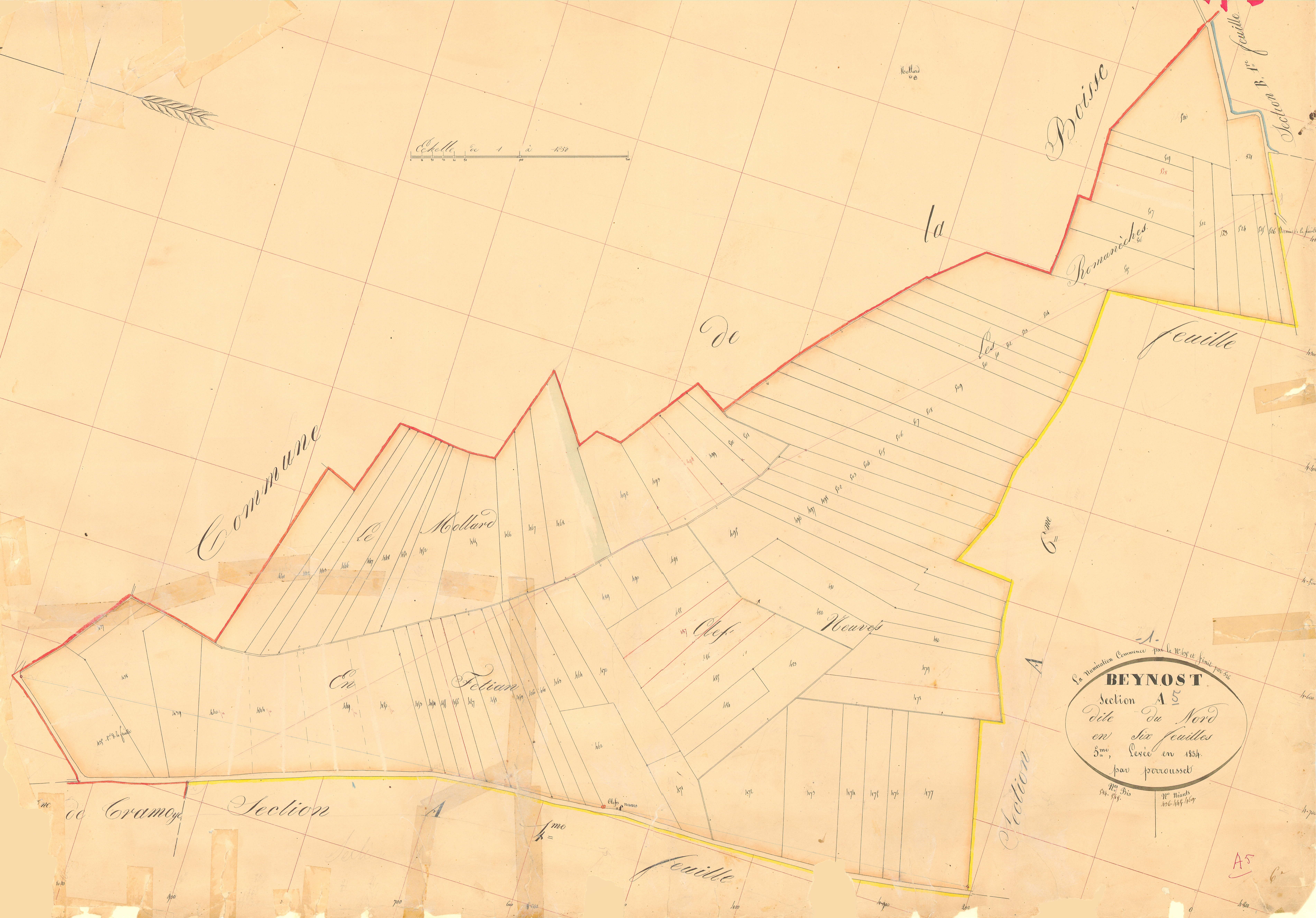 Beynost - 3 P 4541 - 3 P 4541 - Feuille 5 (1834)