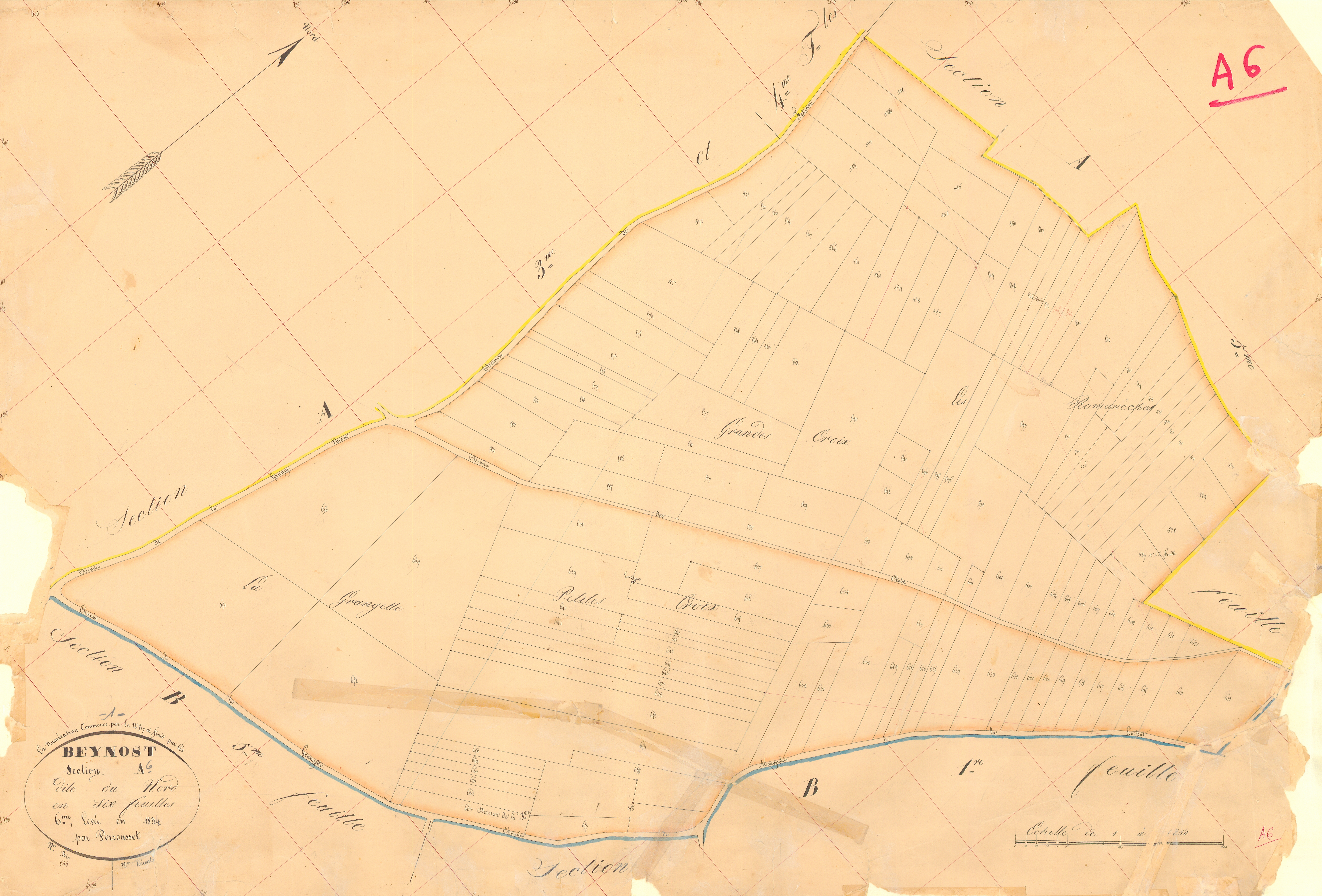 Beynost - 3 P 4542 - 3 P 4542 - Feuille 6 (1834)