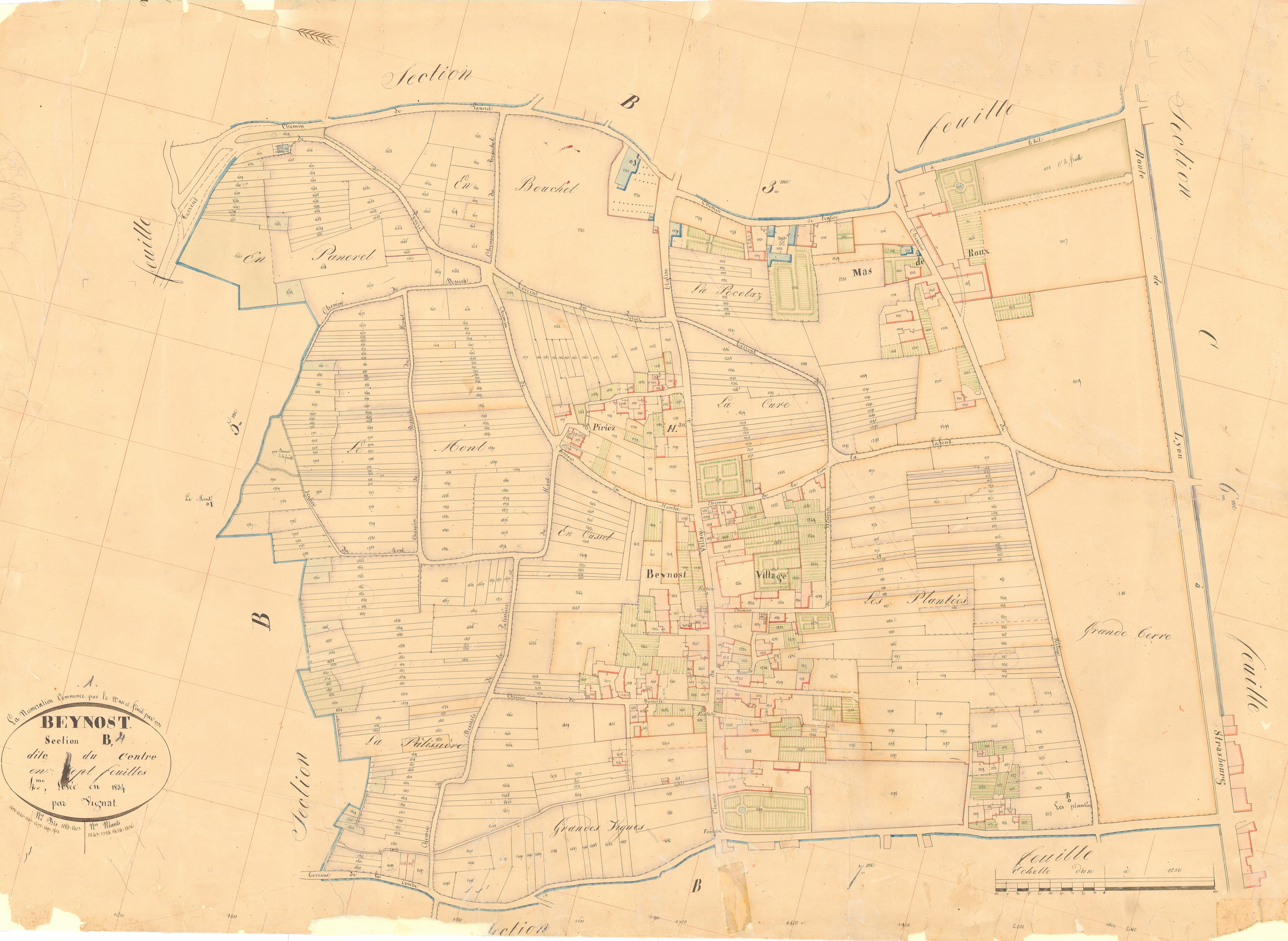 Beynost - 3 P 4546 - 3 P 4546 - Feuille 4 (1834)