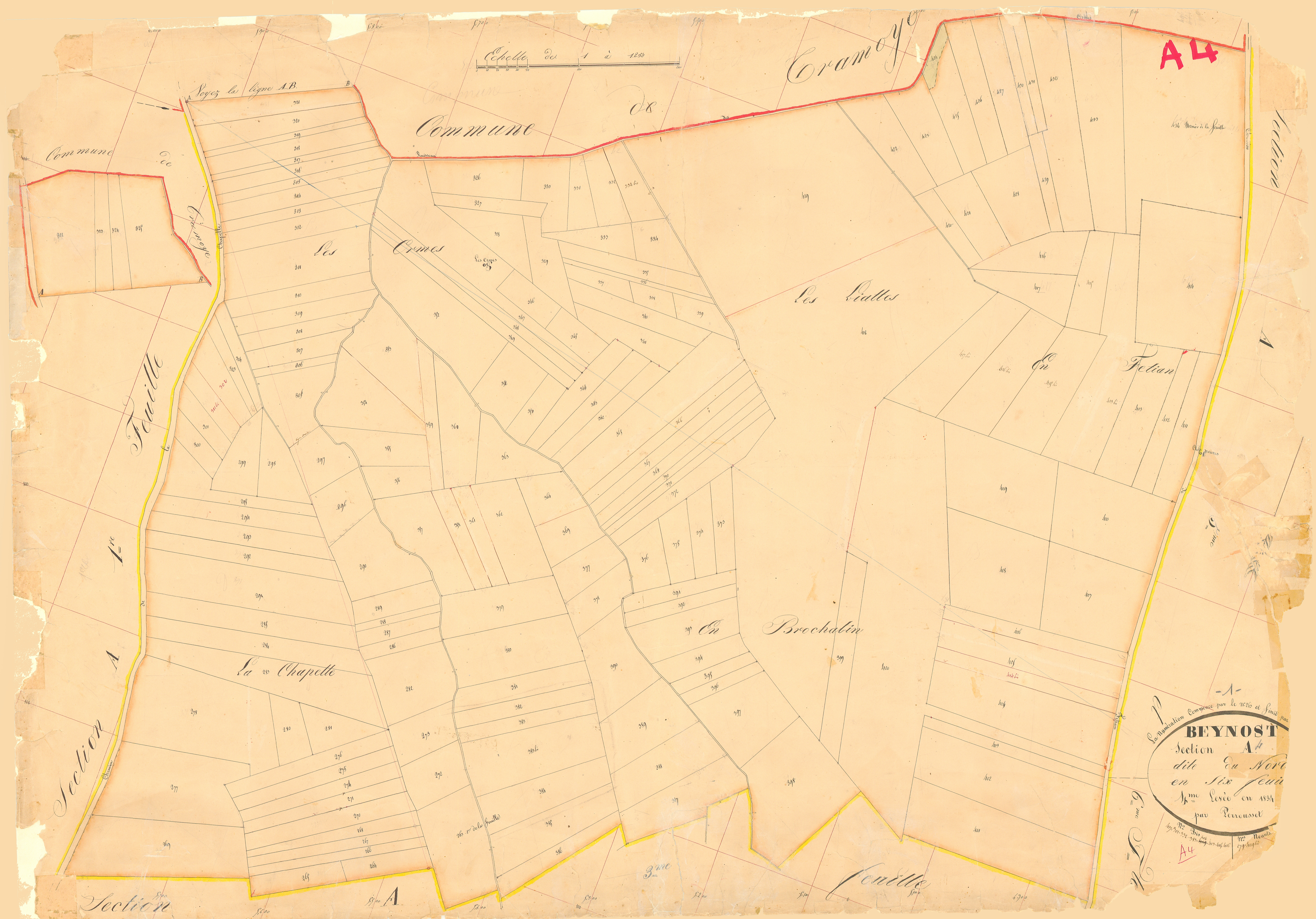 Beynost - 3 P 4540 - 3 P 4540 - Feuille 4 (1834)