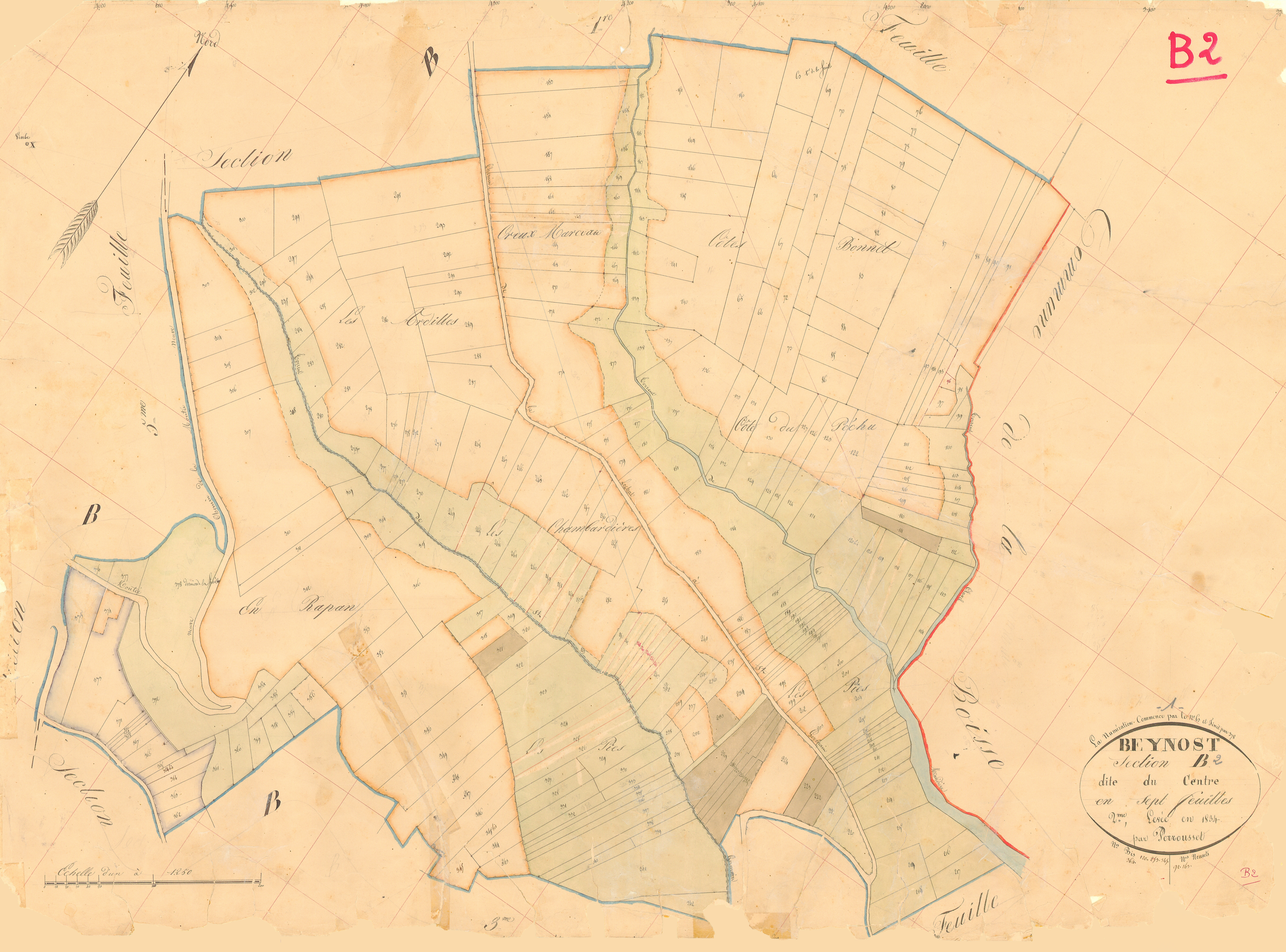 Beynost - 3 P 4544 - 3 P 4544 - Feuille 2 (1834)
