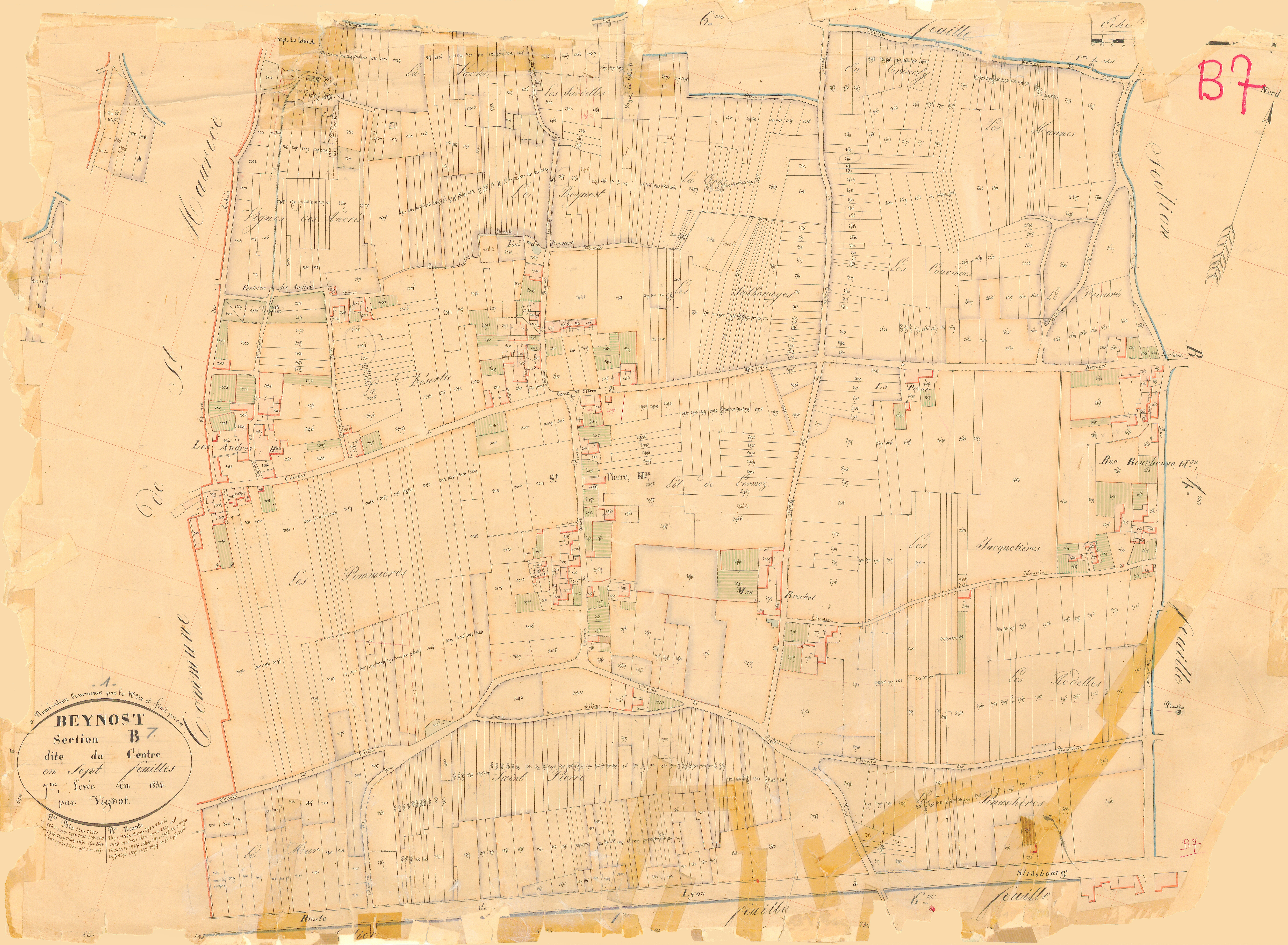 Beynost - 3 P 4549 - 3 P 4549 - Feuille 7 (1834)