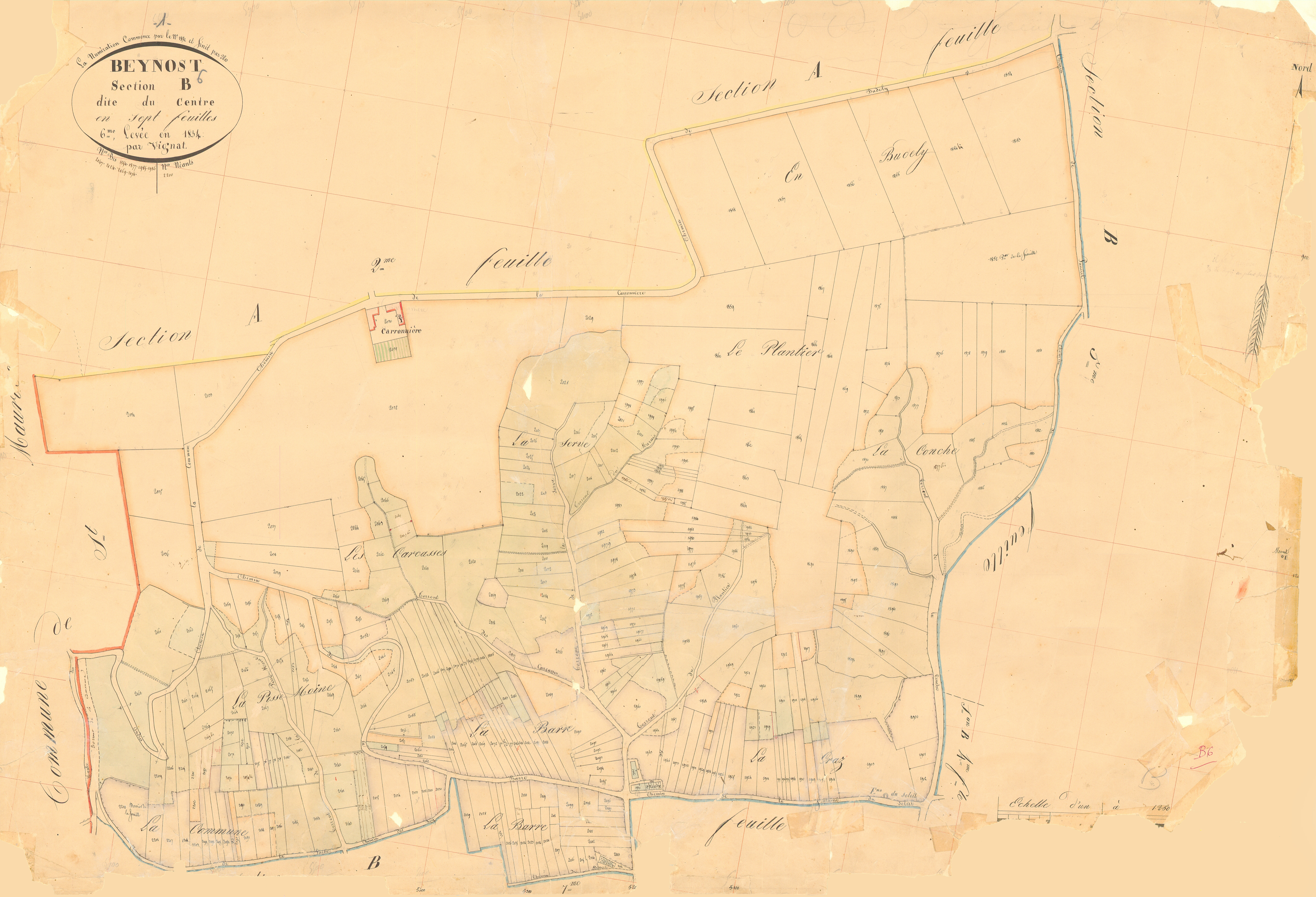Beynost - 3 P 4548 - 3 P 4548 - Feuille 6 (1834)
