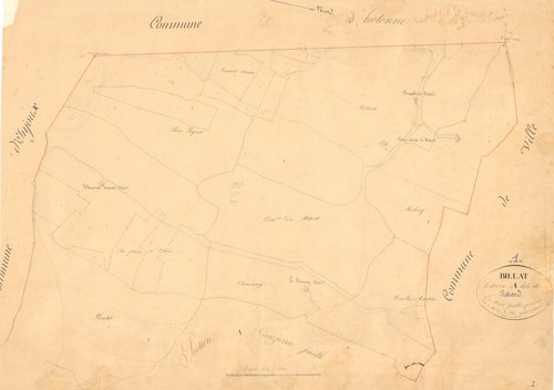 Billiat - 3 P 4559 - 3 P 4559 -  Feuille 1  (1832)