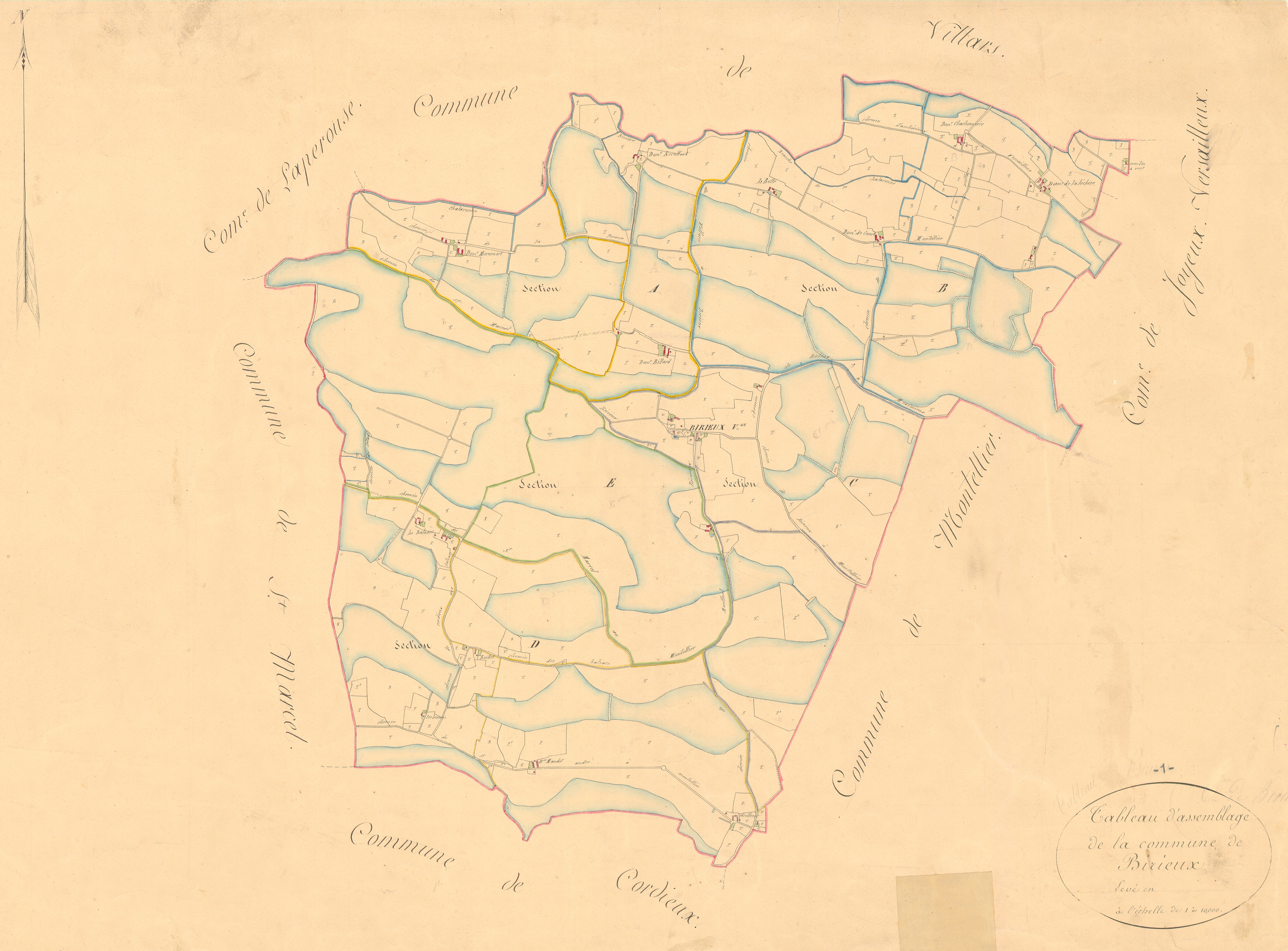 Birieux - 3 P 4574 - 3 P 4574 -  Tableau général  (1839)