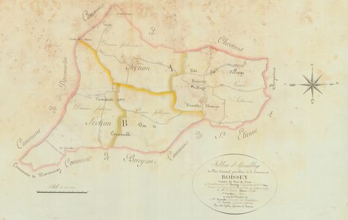 Boissey - 3 P 10138-1 - 3 P 10138-1 -  Tableau d'assemblage  (1812)
