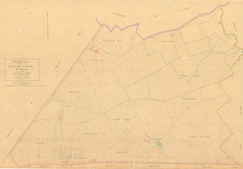 Bourg-en-Bresse - 3 P 4645 - 3 P 4645 -  Feuille 2  (1830)