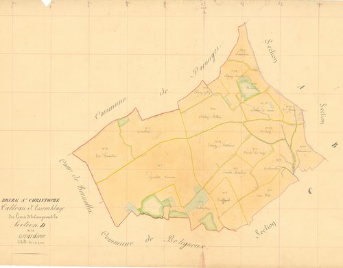 Bourg-Saint-Christophe - 3 P 4662 - 3 P 4662 -  Section D  (1839)