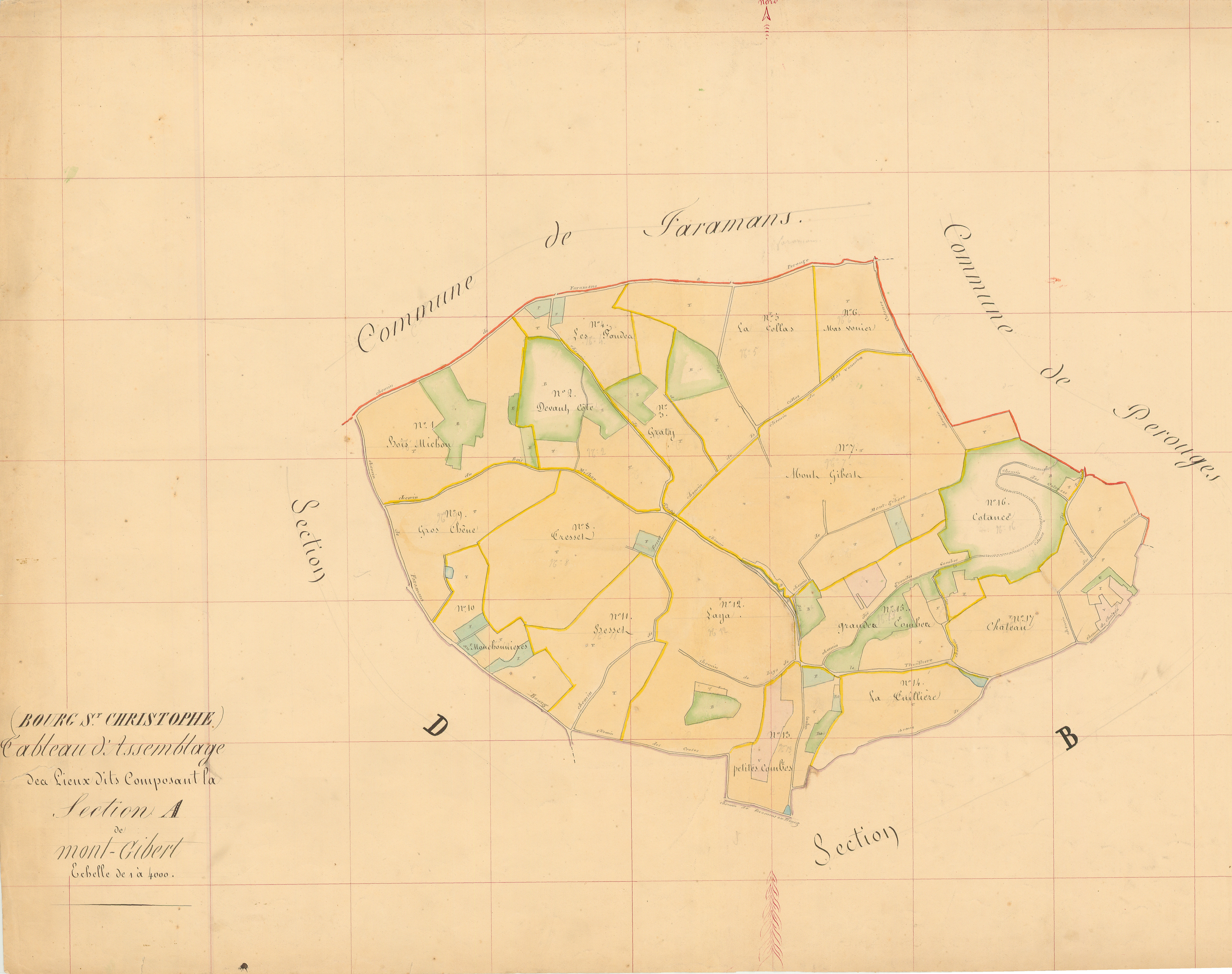 Bourg-Saint-Christophe - 3 P 4659 - 3 P 4659 - Section A (1839)
