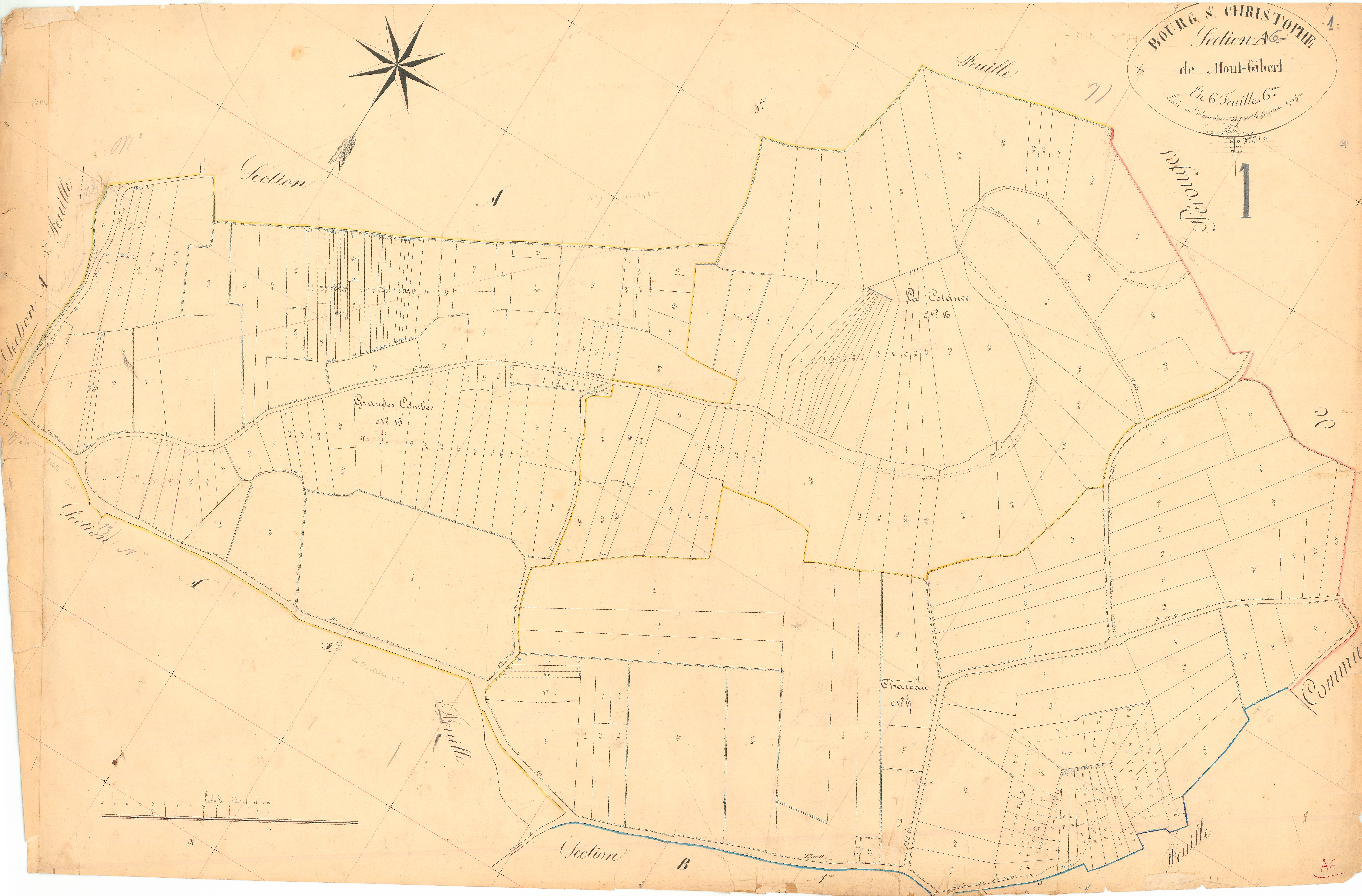Bourg-Saint-Christophe - 3 P 4668 - 3 P 4668 - Feuille 6 (1839)