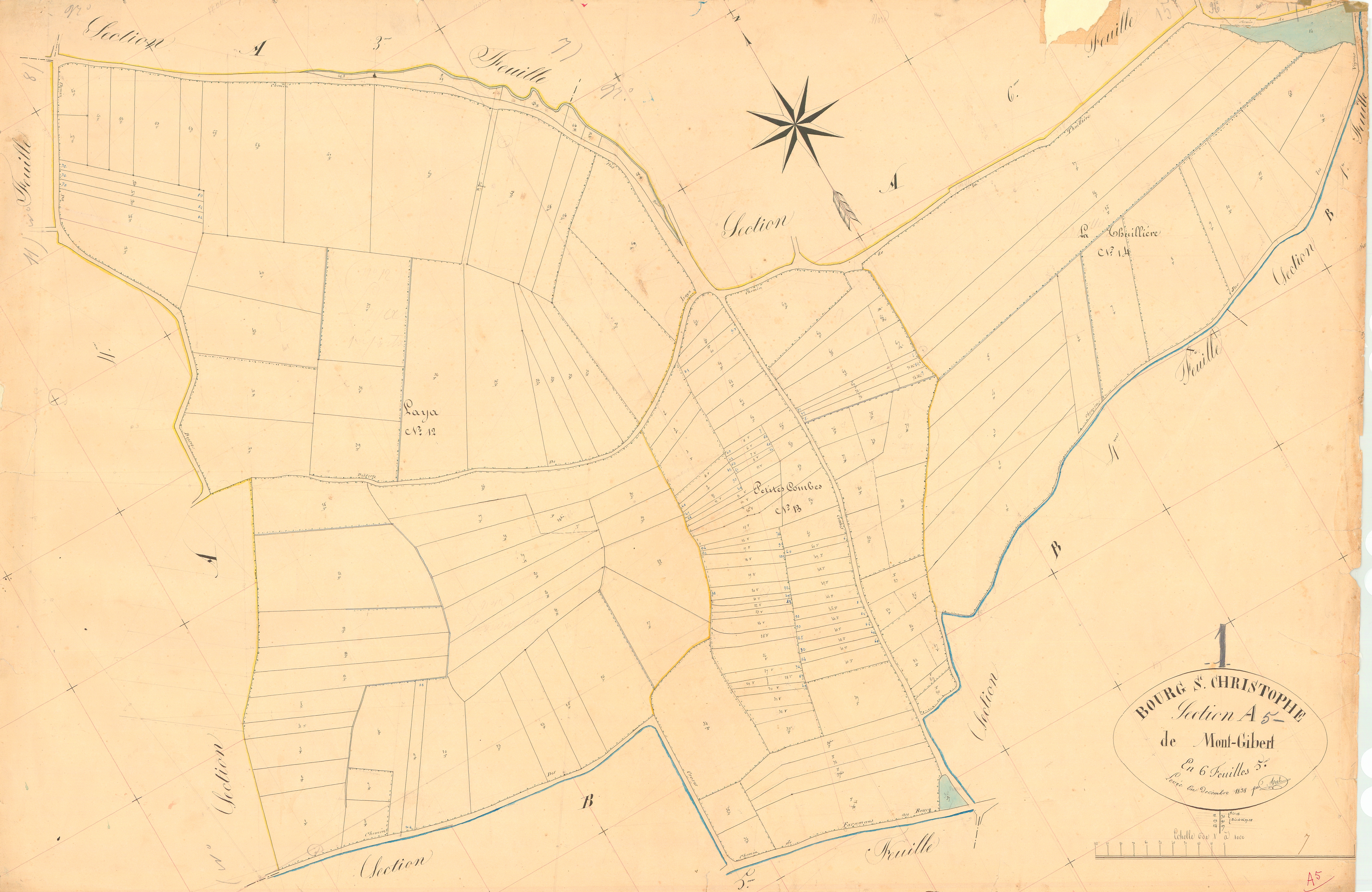Bourg-Saint-Christophe - 3 P 4667 - 3 P 4667 - Feuille 5 (1839)