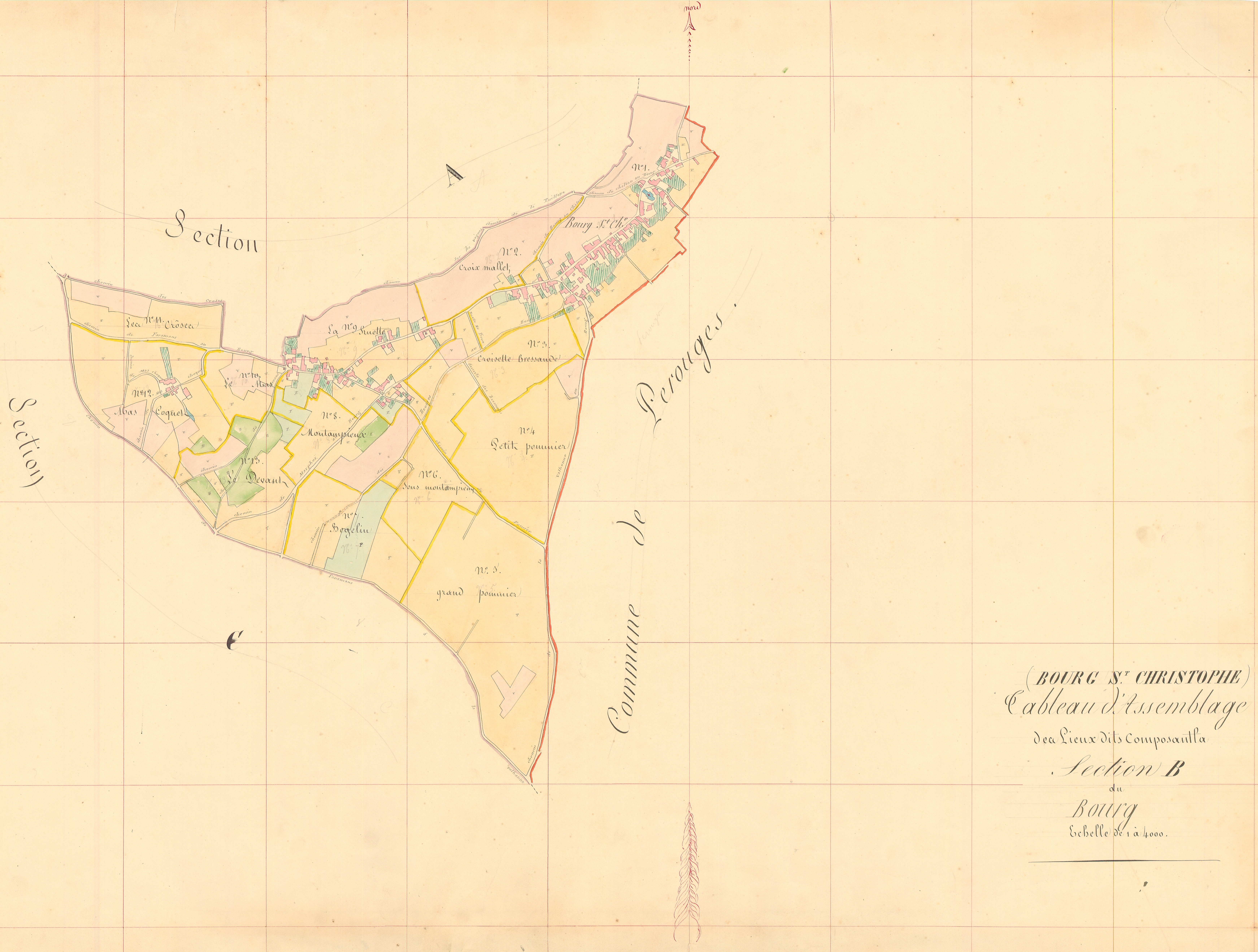 Bourg-Saint-Christophe - 3 P 4660 - 3 P 4660 - Section B (1839)
