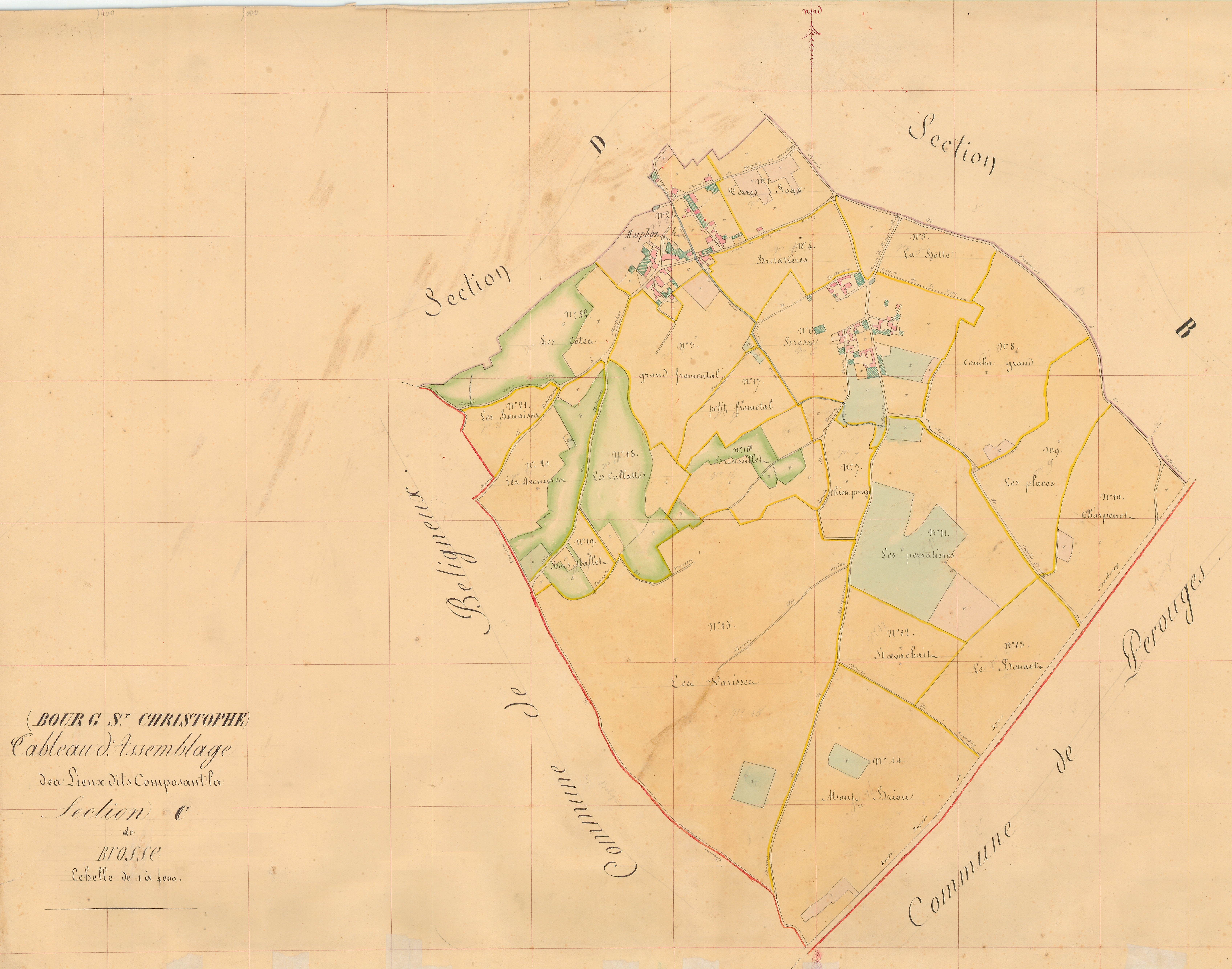 Bourg-Saint-Christophe - 3 P 4661 - 3 P 4661 - Section C (1839)