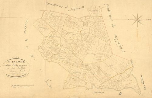 Boyeux-Saint-Jérôme - 3 P 4701 - 3 P 4701 -  Feuille 1  (1825)