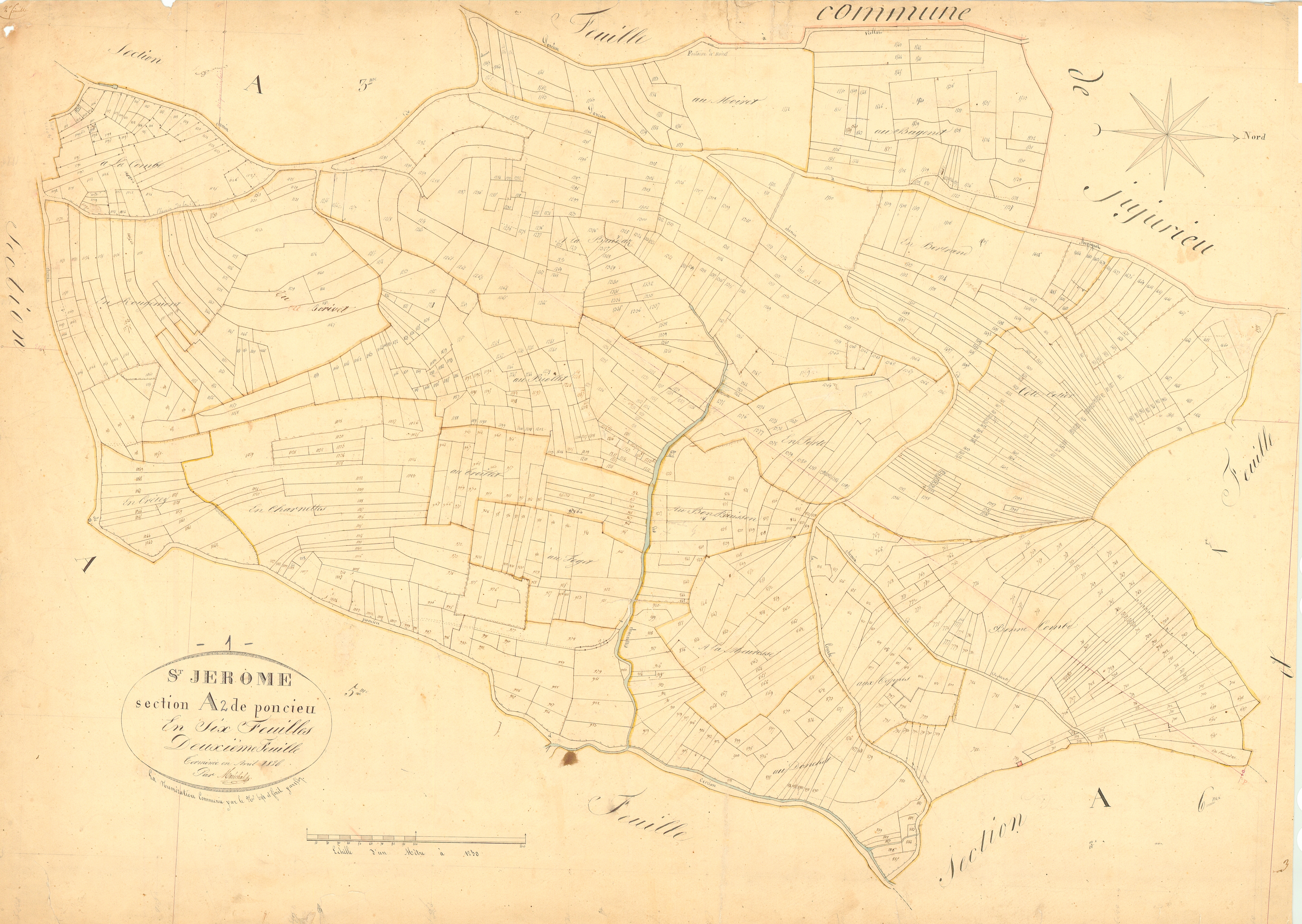 Saint-Jérôme - 3 P 4702 - 3 P 4702 -  Feuille 2  (1825)