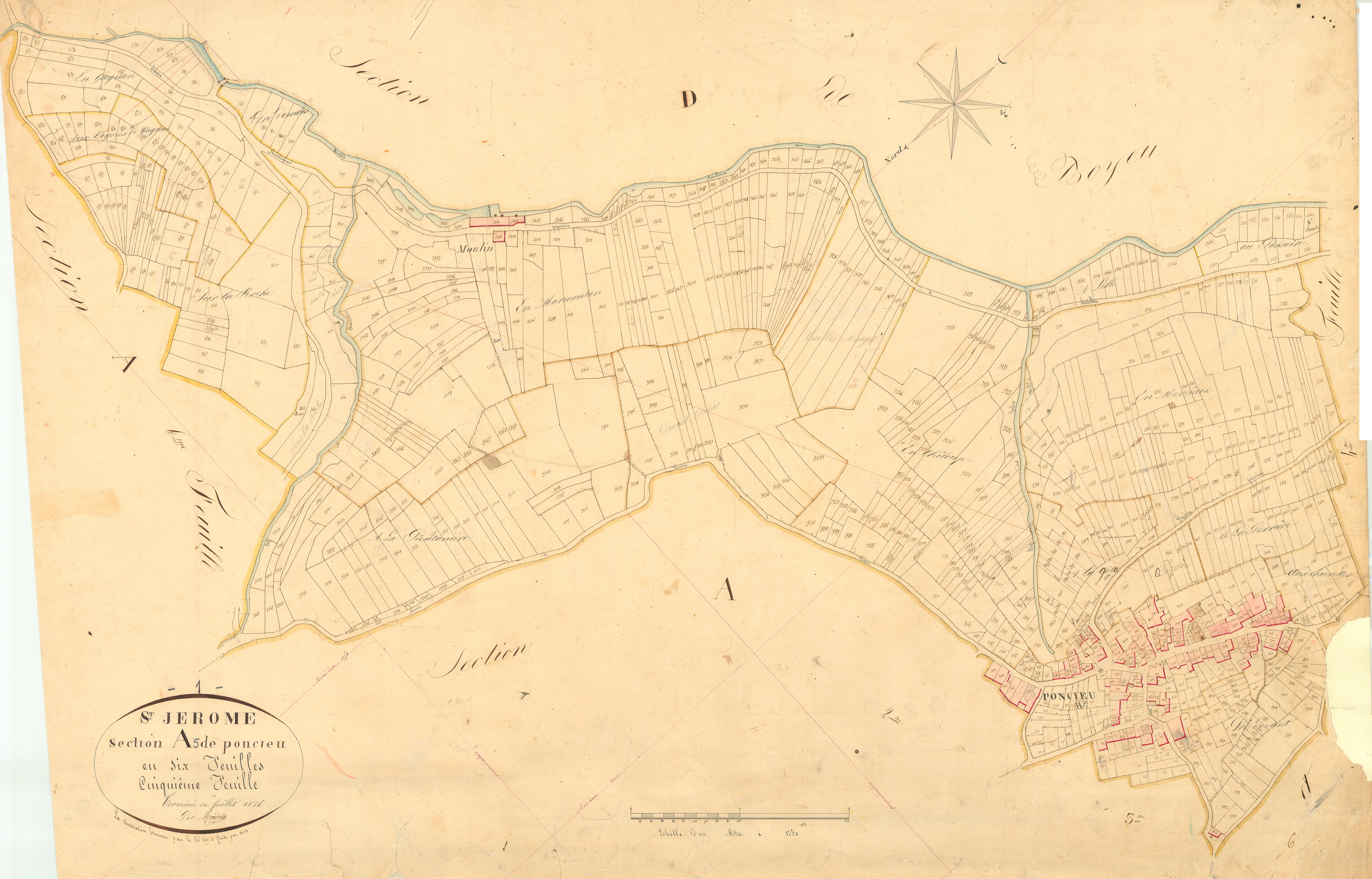 Saint-Jérôme - 3 P 4705 - 3 P 4705 -  Feuille 5  (1825)