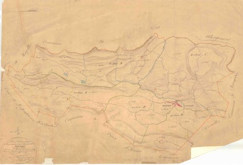 Brénod - 3 P 4758 - 3 P 4758 -  Tableau d'assemblage  (1837)