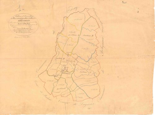 Bressolles - 3 P 4782 - 3 P 4782 -  Tableau d'assemblage  (1831)