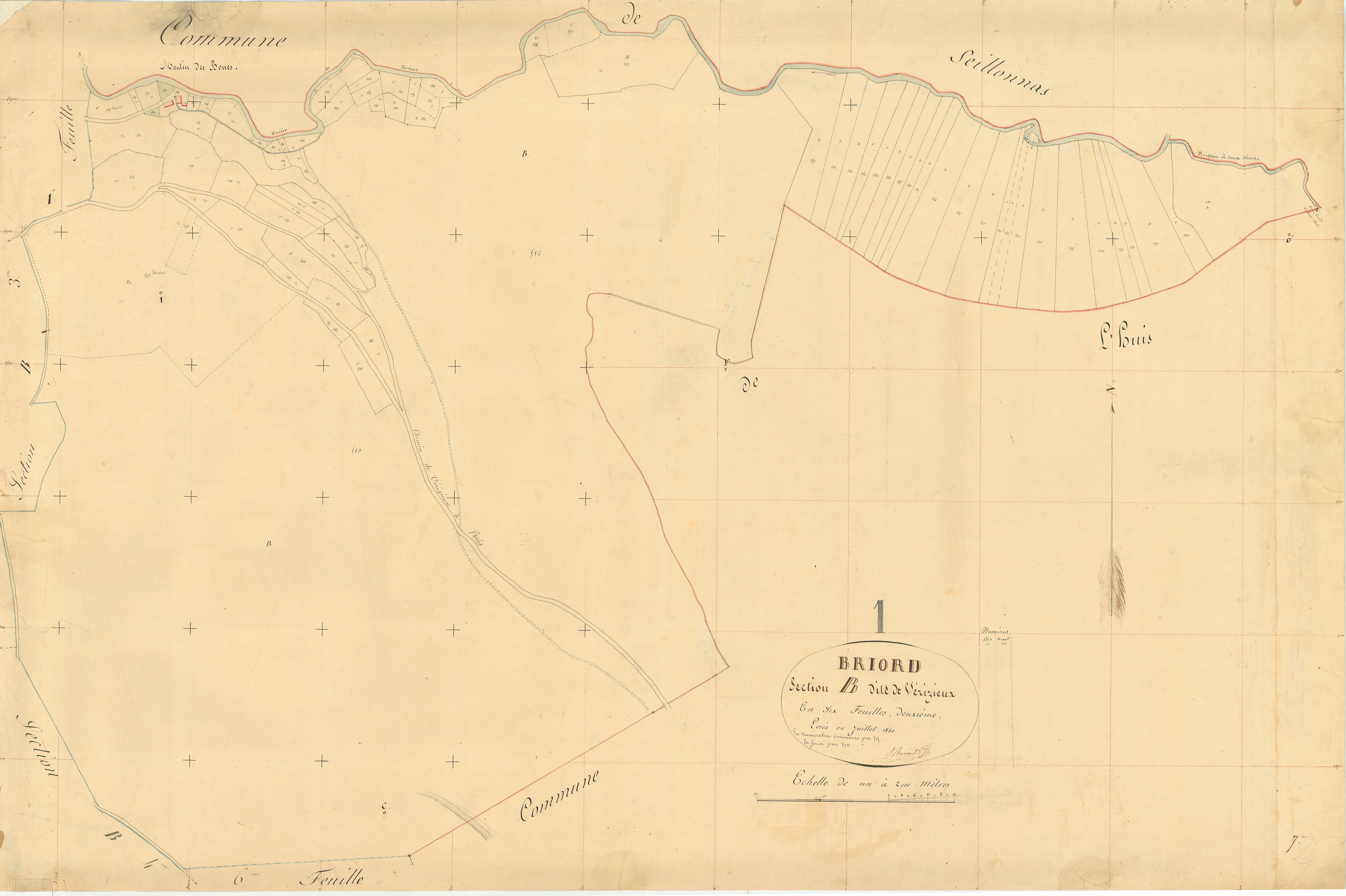 Briord - 3 P 4805 - 3 P 4805 -  Feuille 2  (1840)