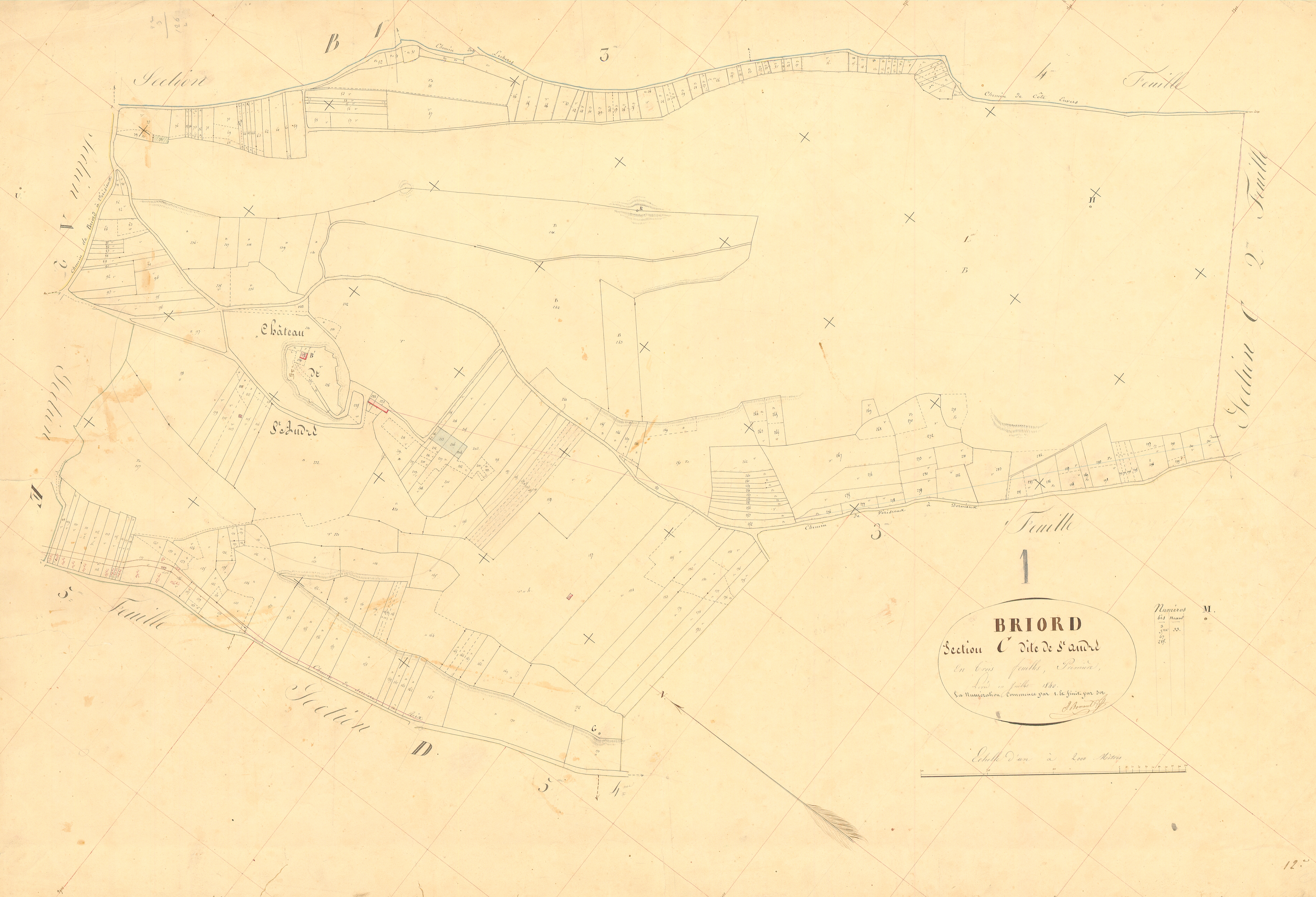 Briord - 3 P 4810 - 3 P 4810 -  Feuille 1  (1840)