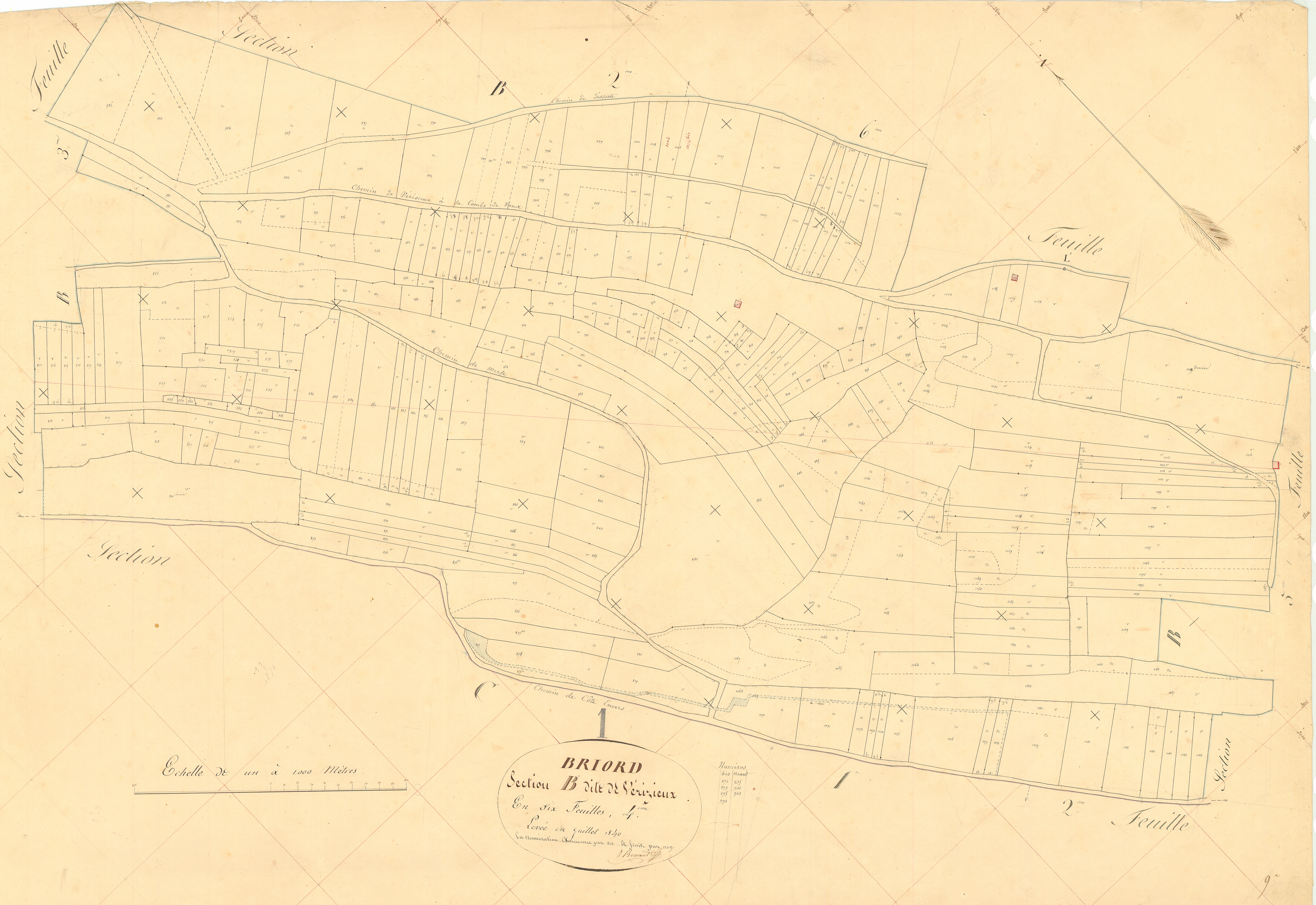 Briord - 3 P 4807 - 3 P 4807 -  Feuille 4  (1840)