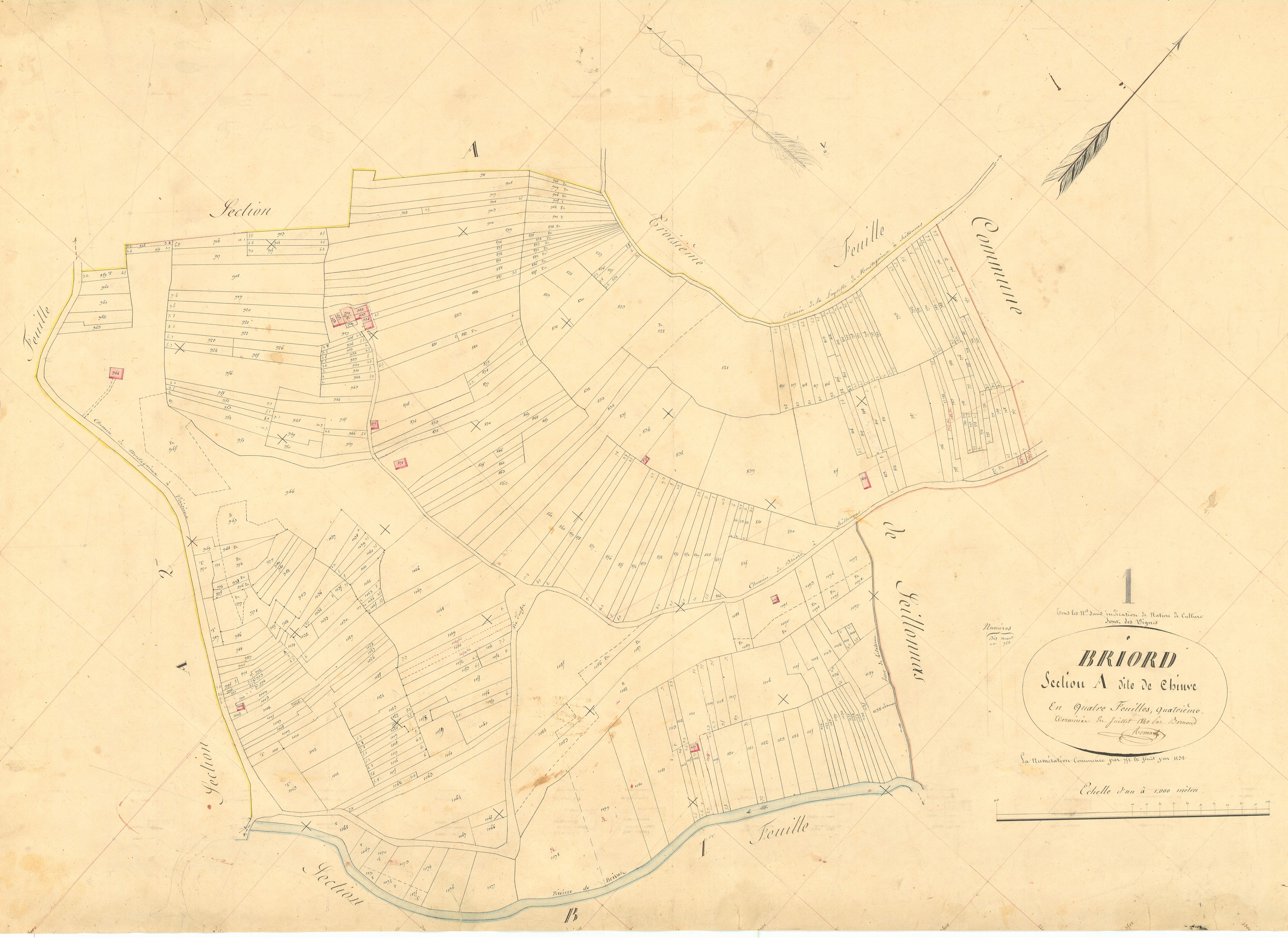 Briord - 3 P 4803 - 3 P 4803 -  Feuille 4  (1840)