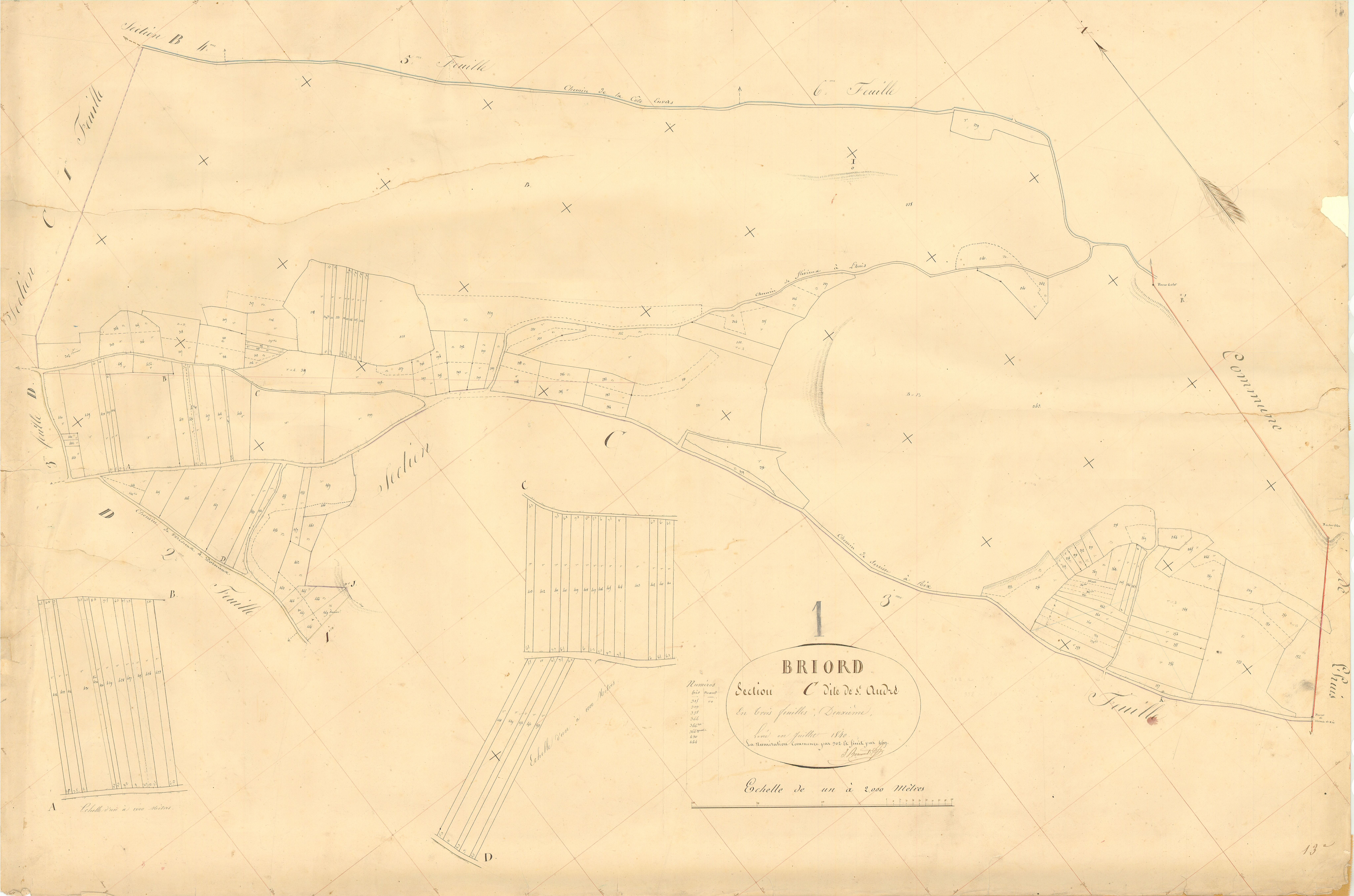 Briord - 3 P 4811 - 3 P 4811 -  Feuille 2  (1840)