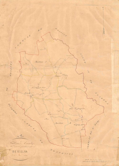 Buellas - 3 P 4824 - 3 P 4824 -  Tableau d'assemblage  (1830)