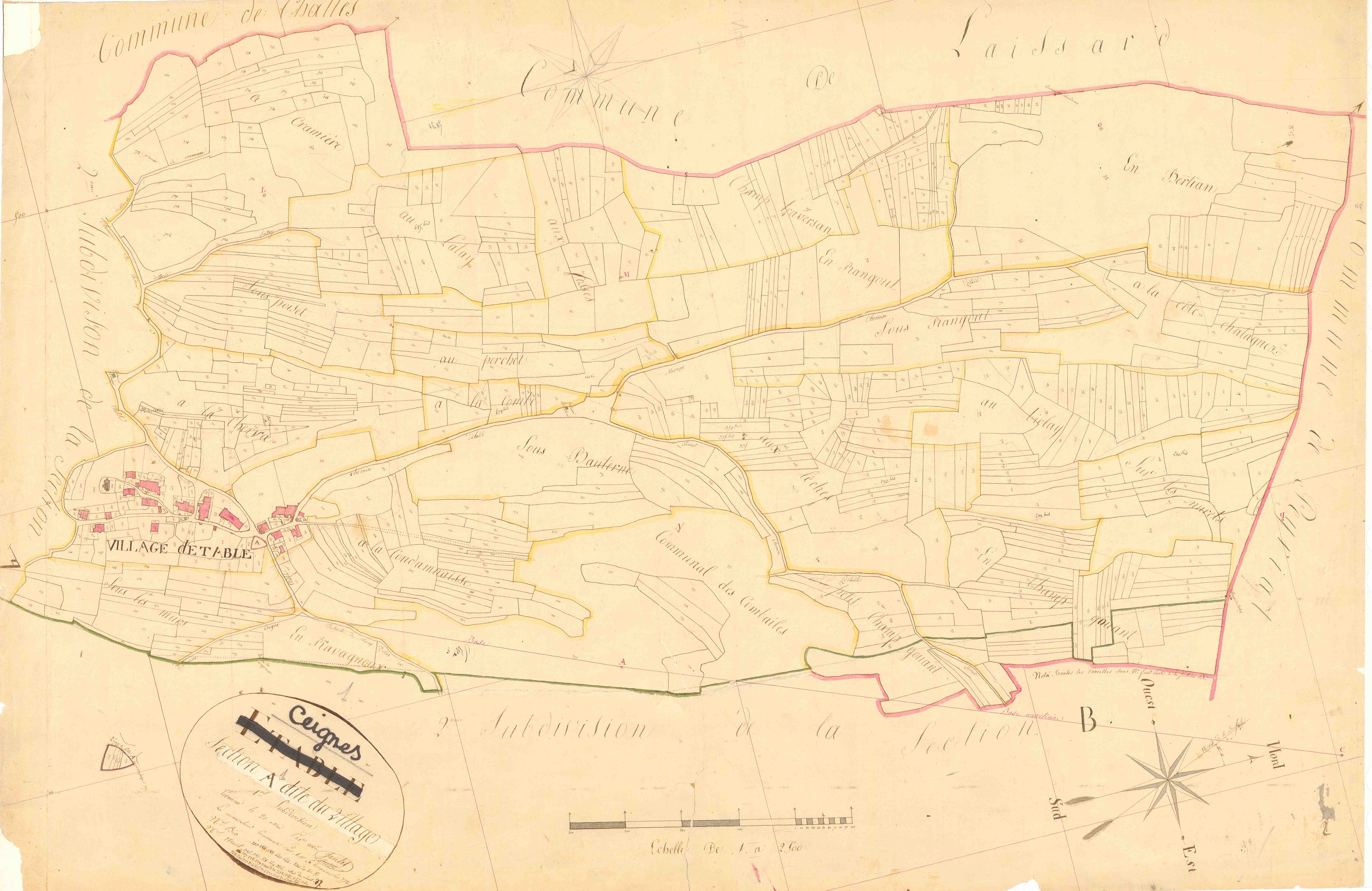 Ceignes - 3 P 6062 - 3 P 6062 -  Feuille 1  (1819)