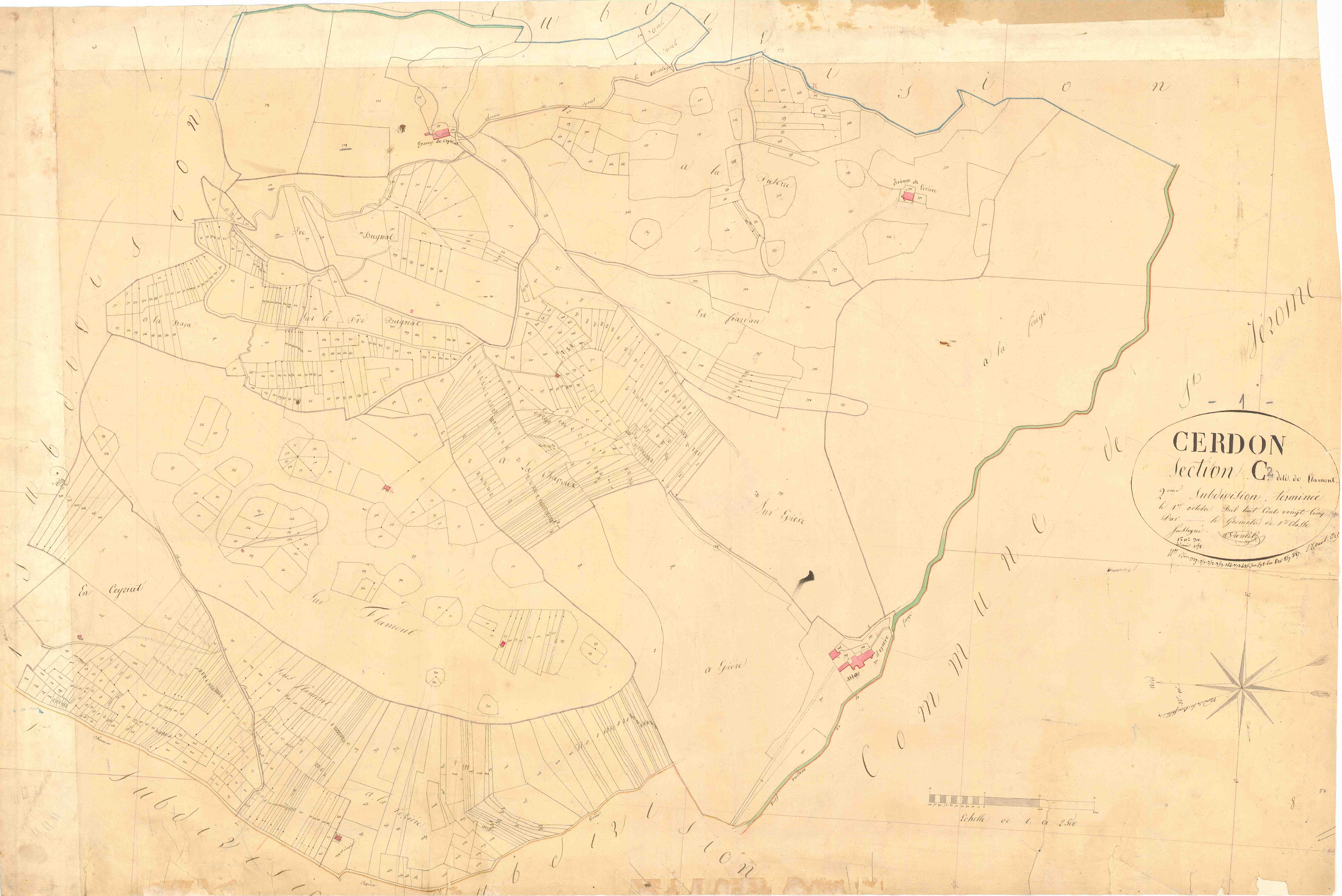 Cerdon - 3 P 4837 - 3 P 4837 -  Feuille 2  (1825)