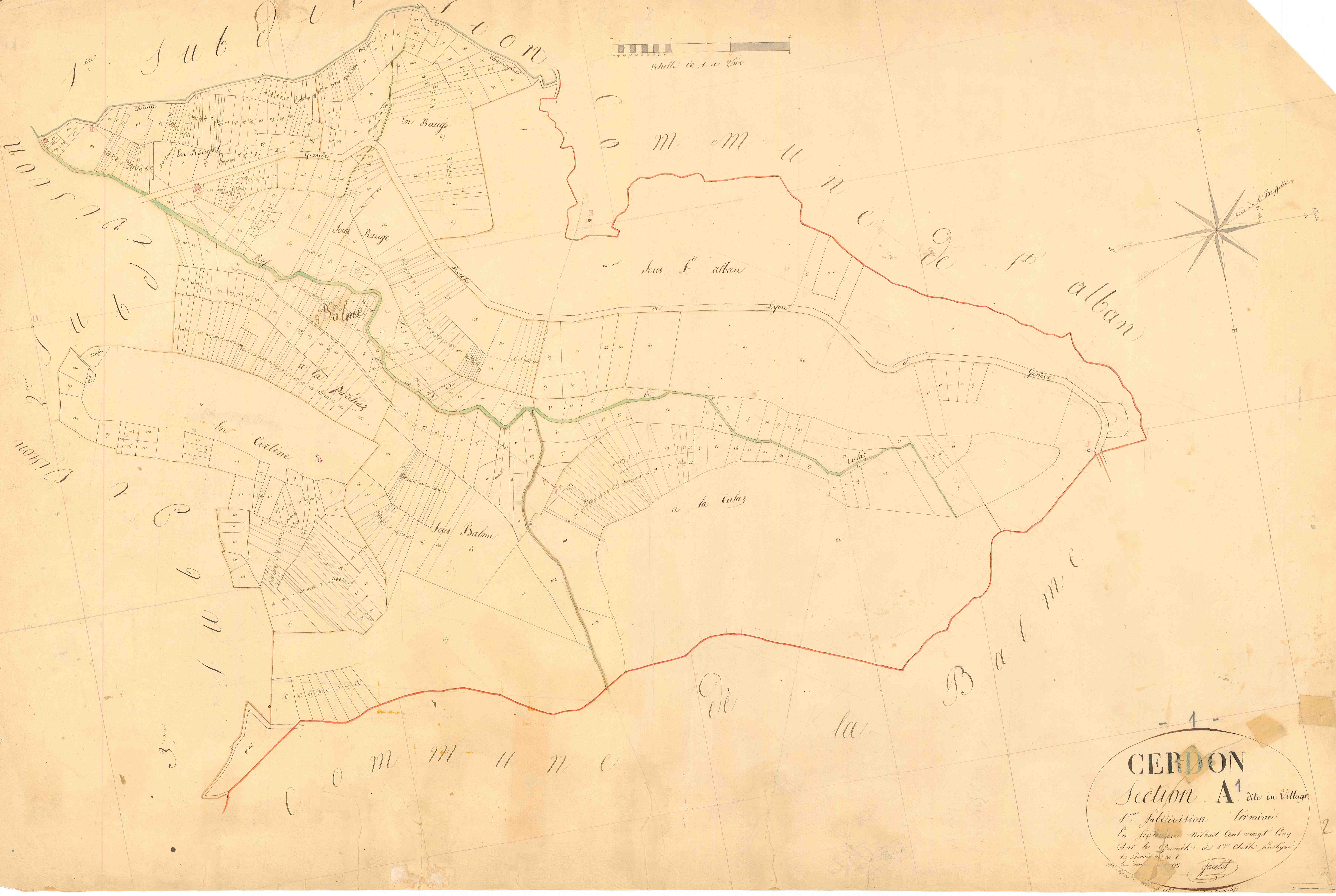 Cerdon - 3 P 4831 - 3 P 4831 -  Feuille 1  (1825)