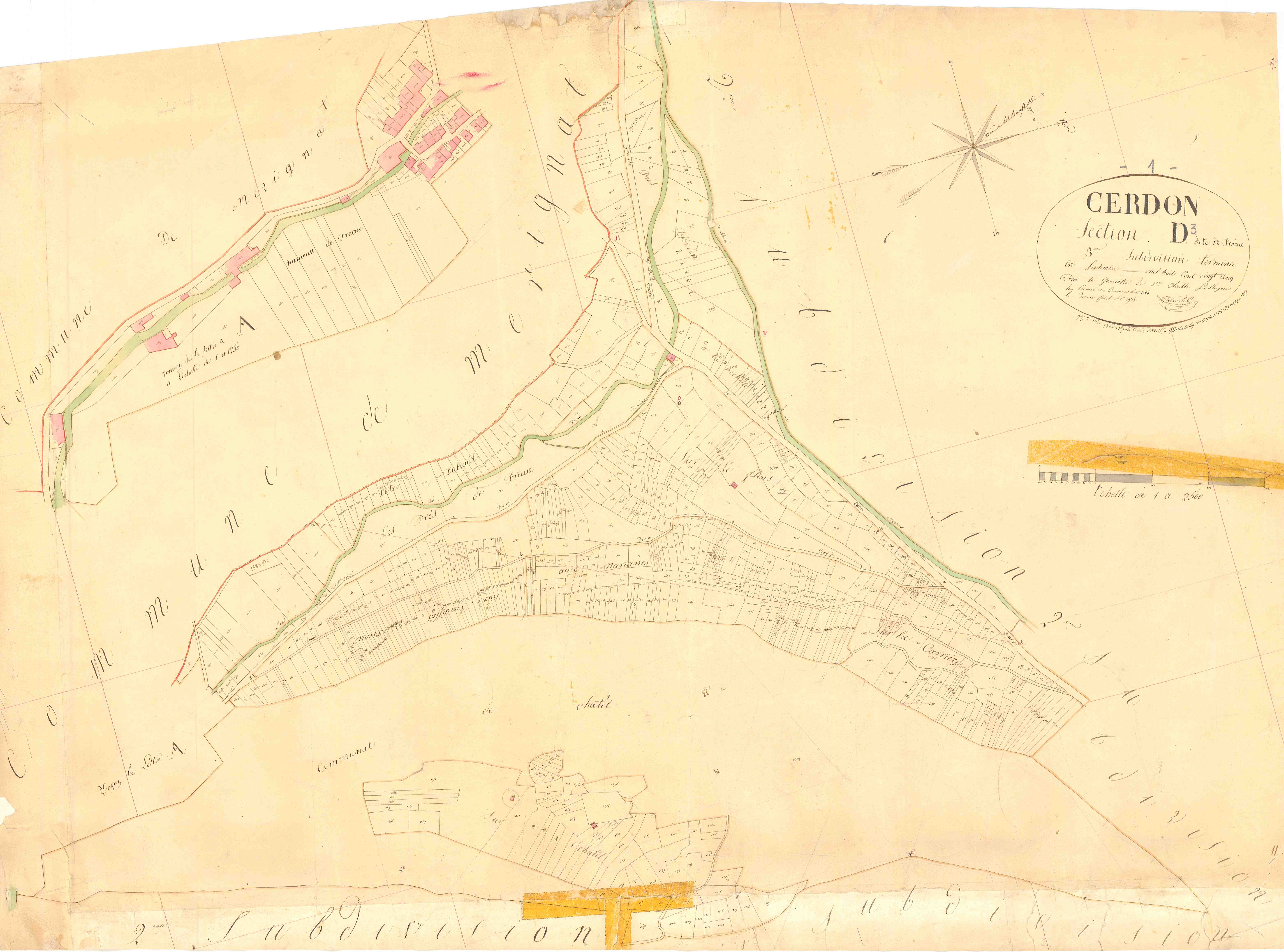 Cerdon - 3 P 4840 - 3 P 4840 -  Feuille 3  (1825)