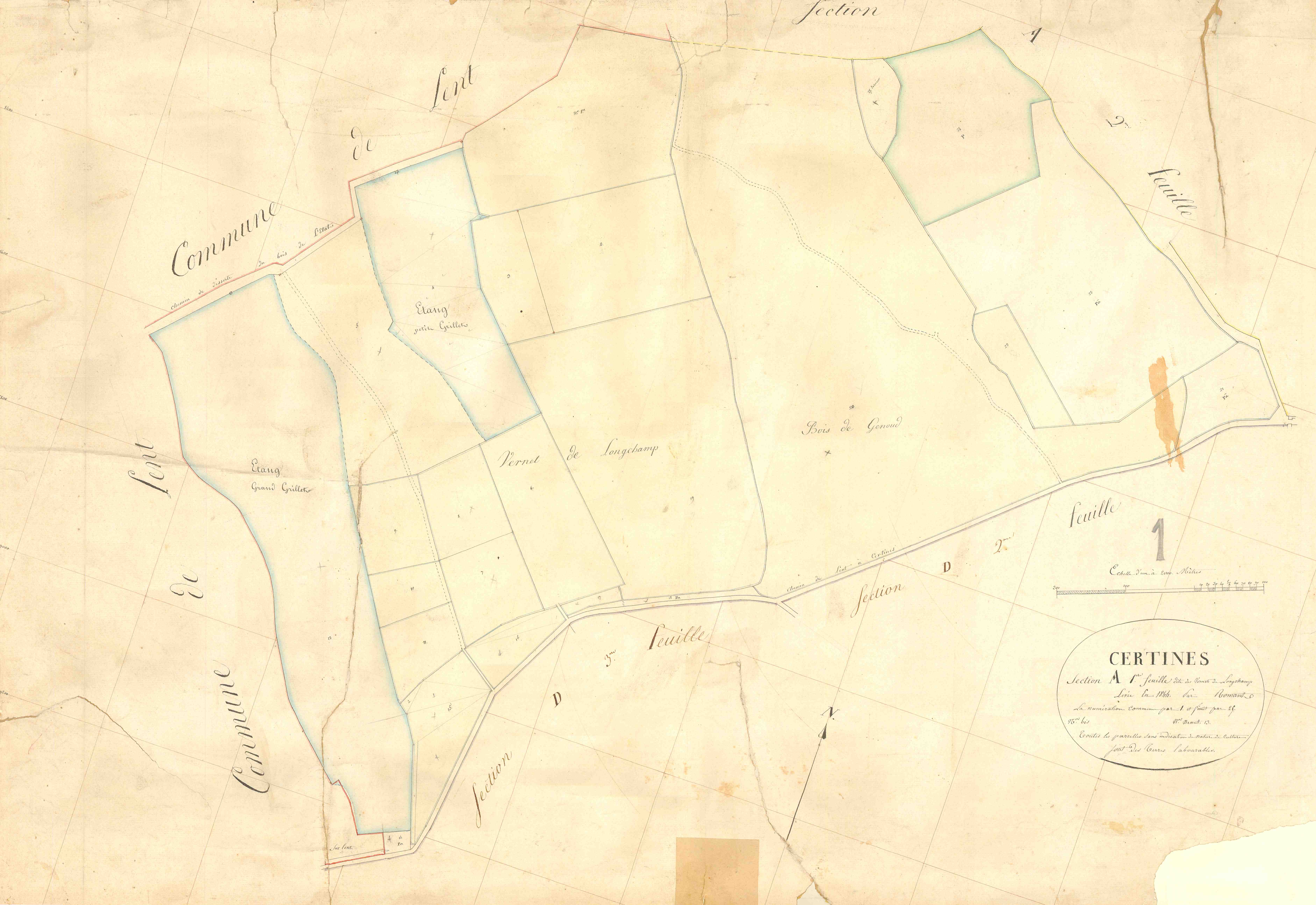 Certines - 3 P 4844 - 3 P 4844 - Feuille 1 (1844)