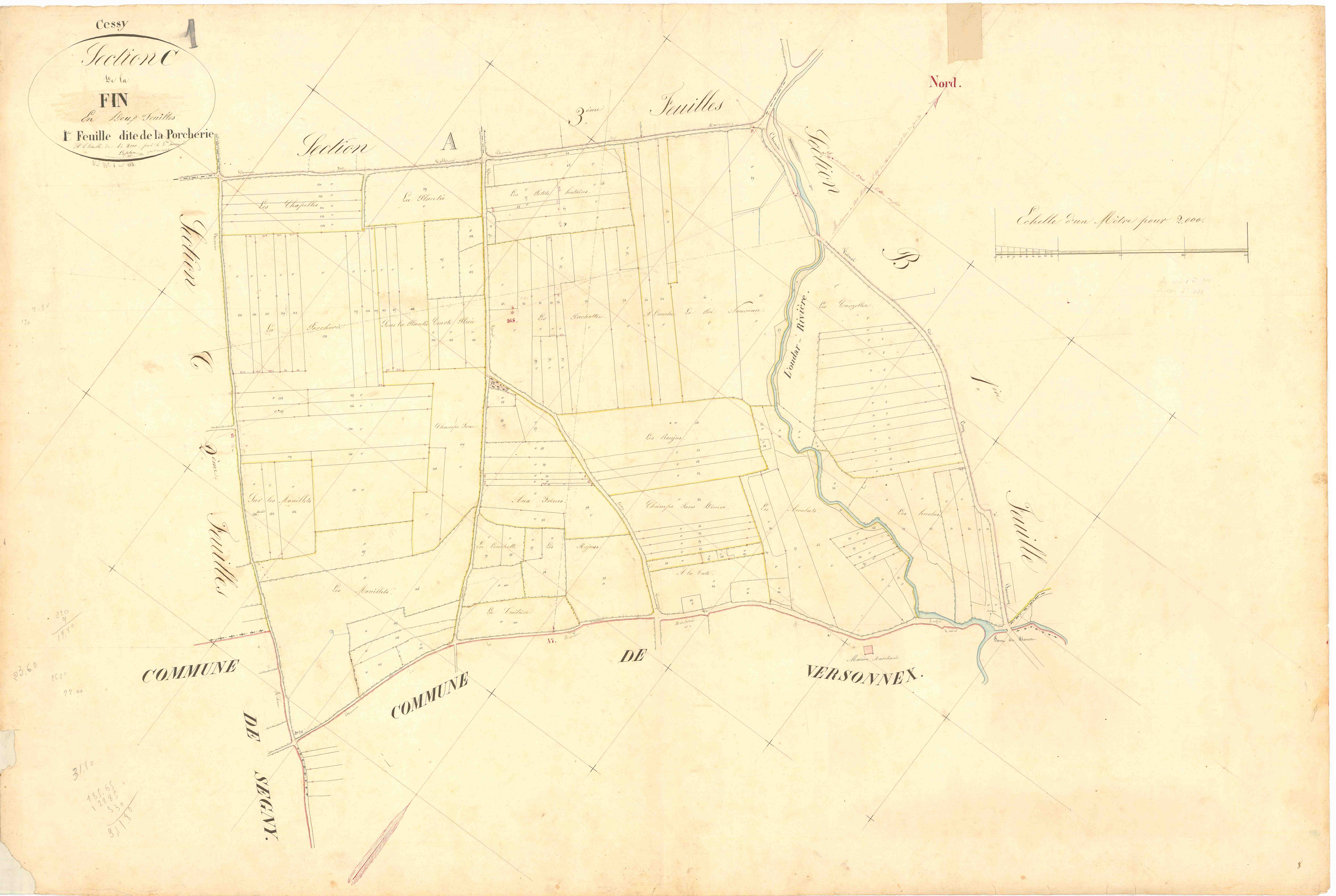 Cessy - 3 P 10094-5 - 3 P 10094-5 -  Feuille 1  (1807)