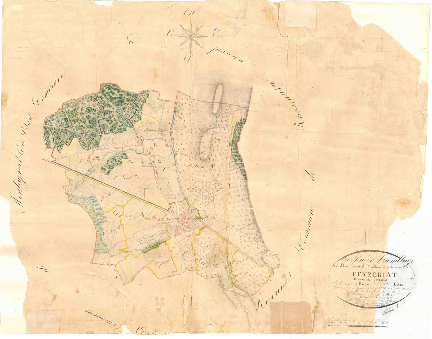 Ceyzériat - 3 P 4871 - 3 P 4871 -  Tableau d'assemblage  (1826)